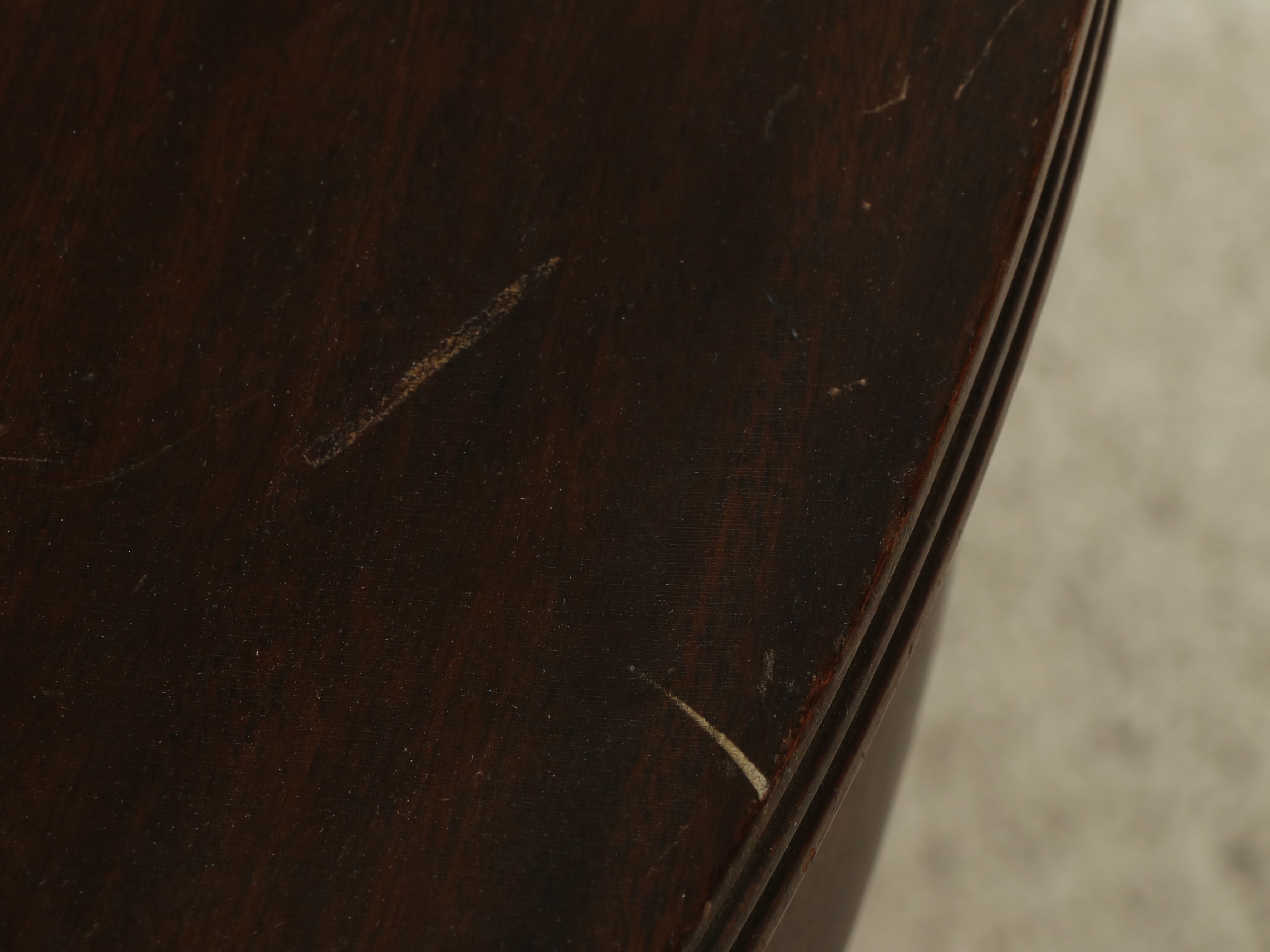 Frank E. Lutz Edwardian Style Mahogany Hall Table, 1931