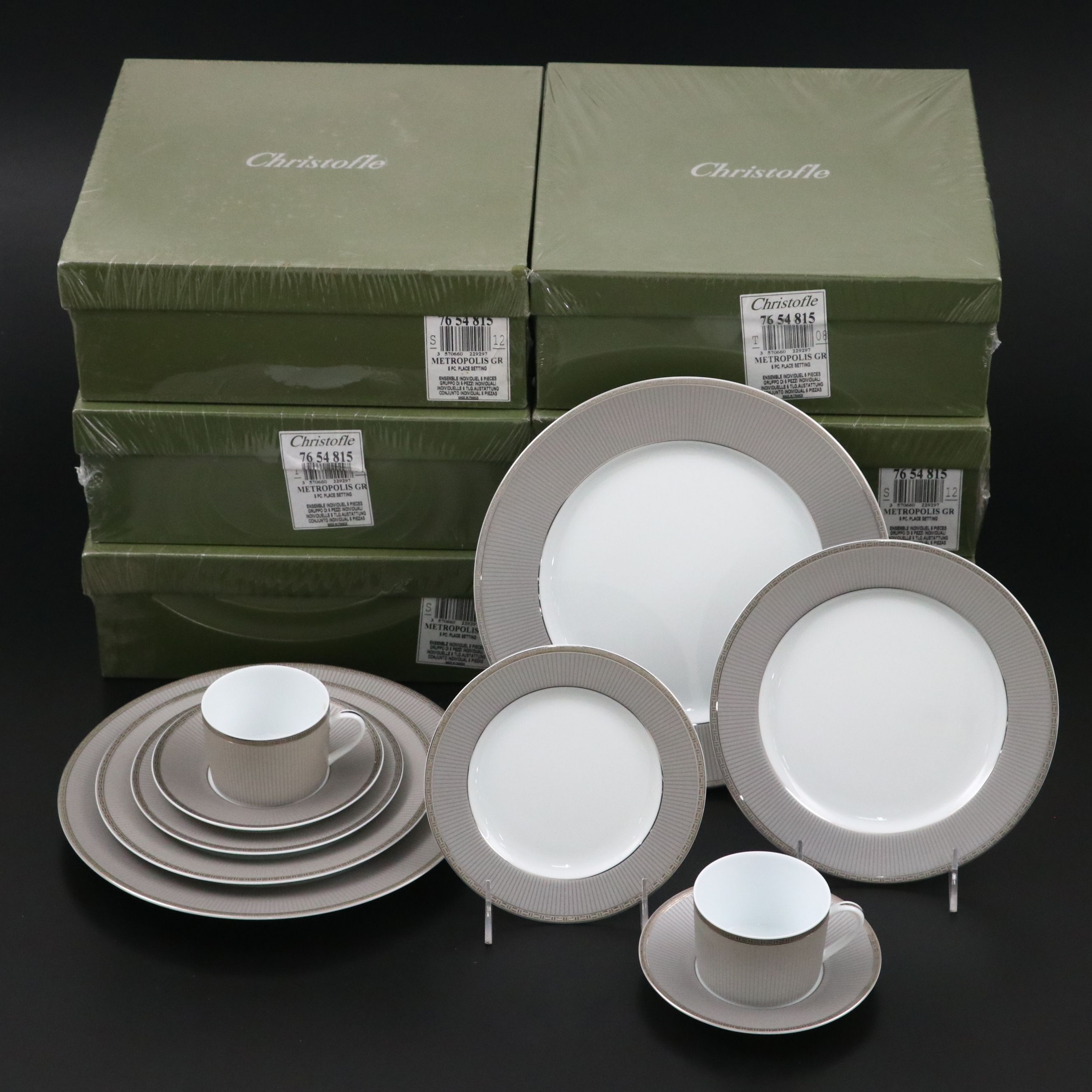 Christofle "Metropolis" Dinnerware Service for Eight