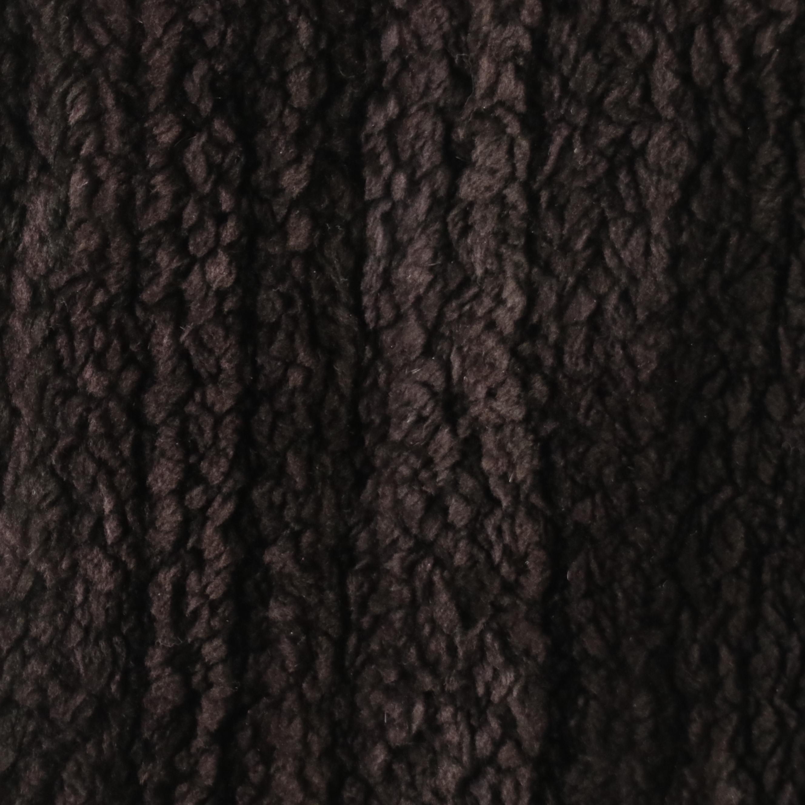 Paula Lishman Walnut Brown Flat Knit Beaver Fur Long Coat with Raccoon Fur Trim