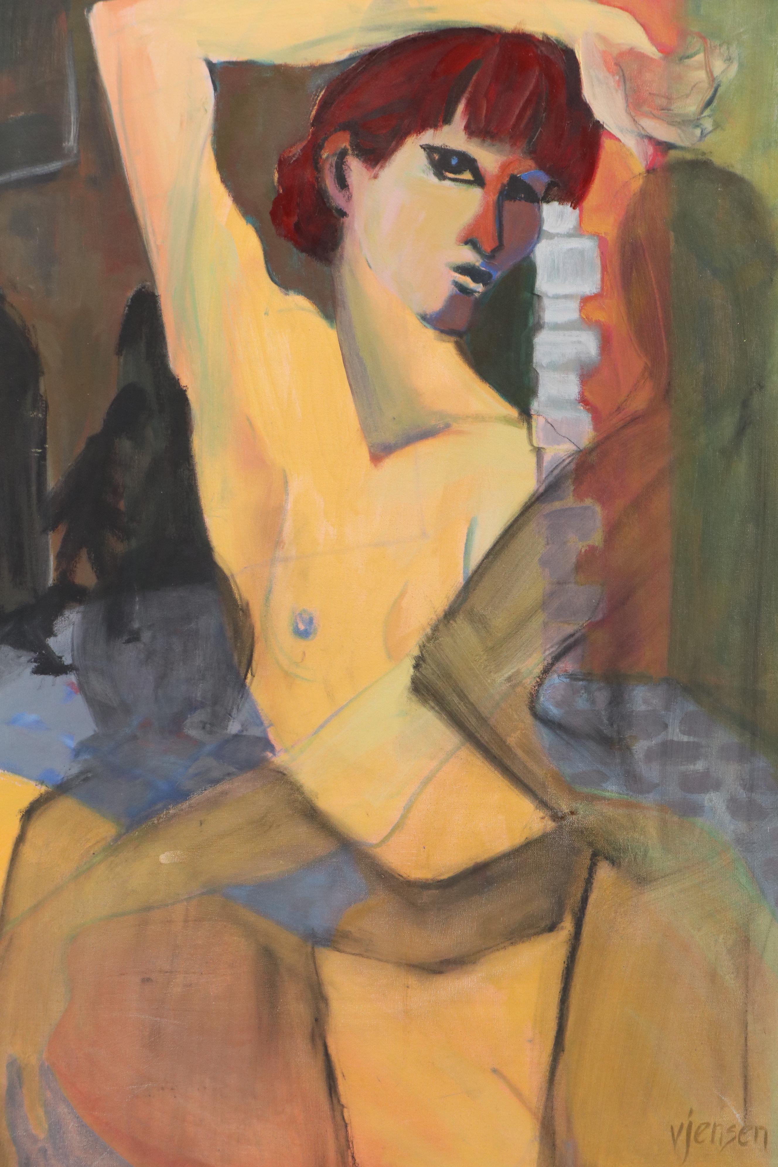 Victoria Jensen Figurative Oil Painting "In the Shadows"