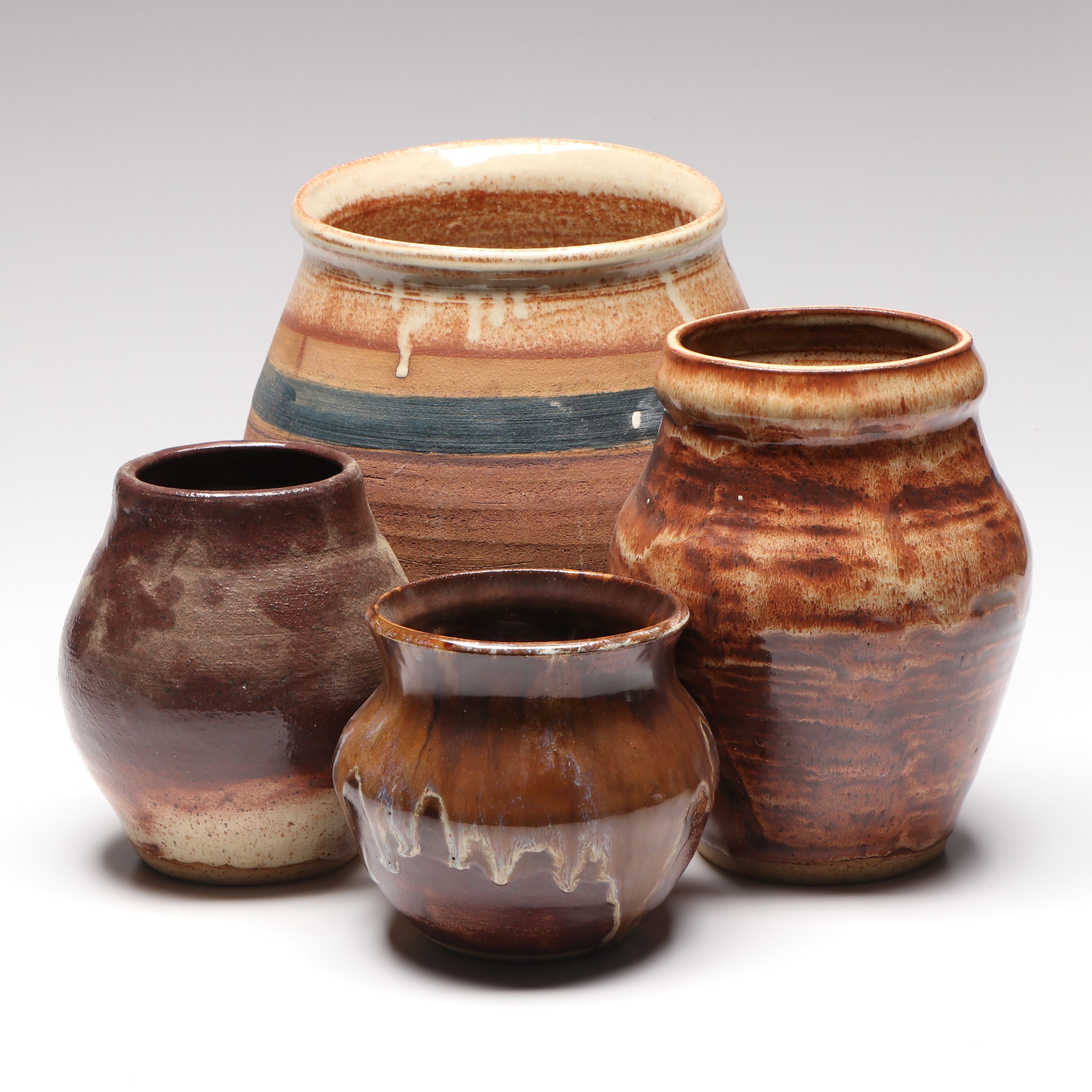 William Lutz Handcrafted Stoneware Planters