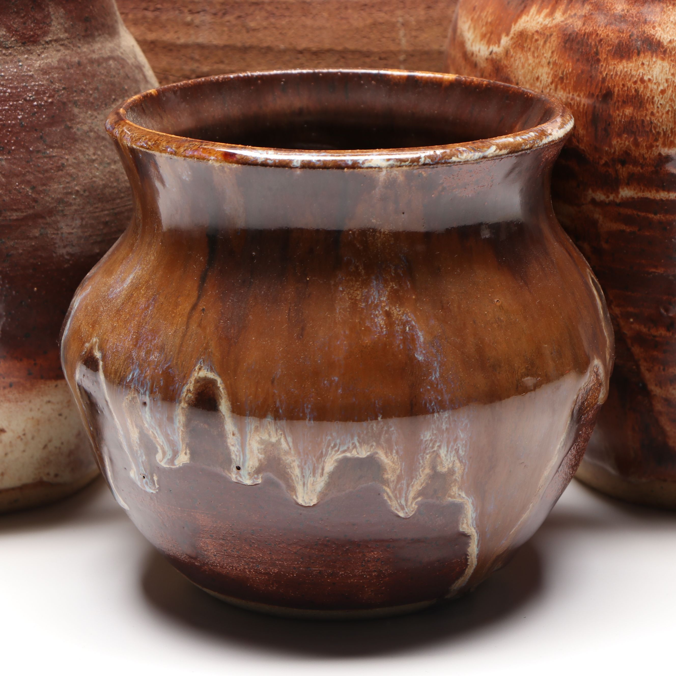 William Lutz Handcrafted Stoneware Planters