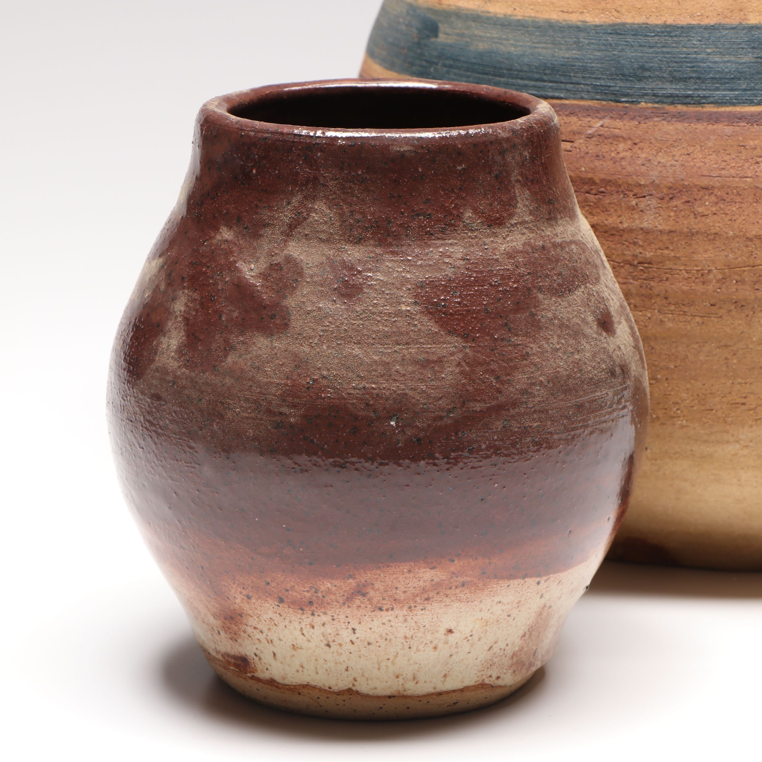 William Lutz Handcrafted Stoneware Planters