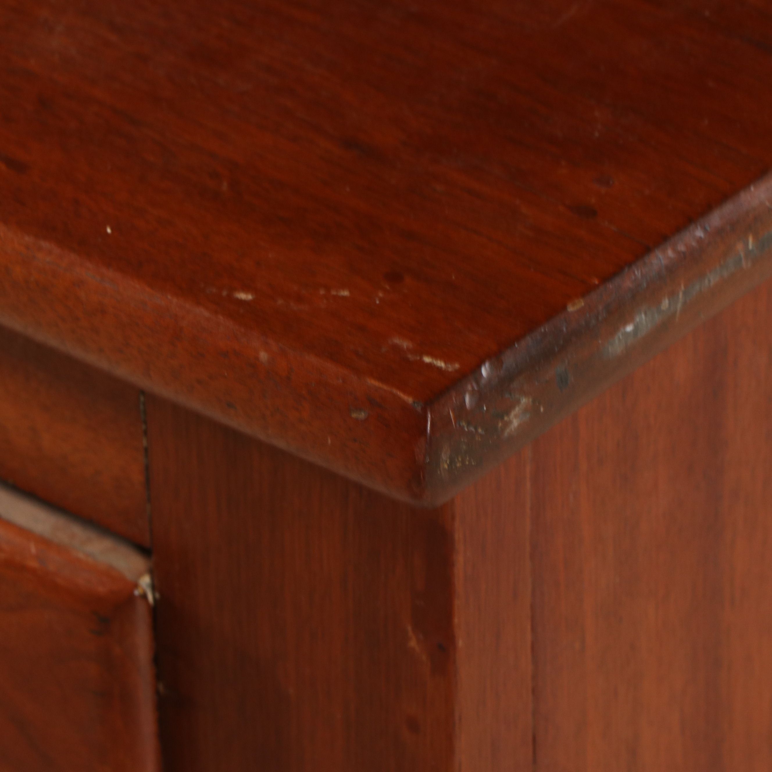 American Primitive Style Cherry Step Back Hutch, Late 19th/Early 20th Century