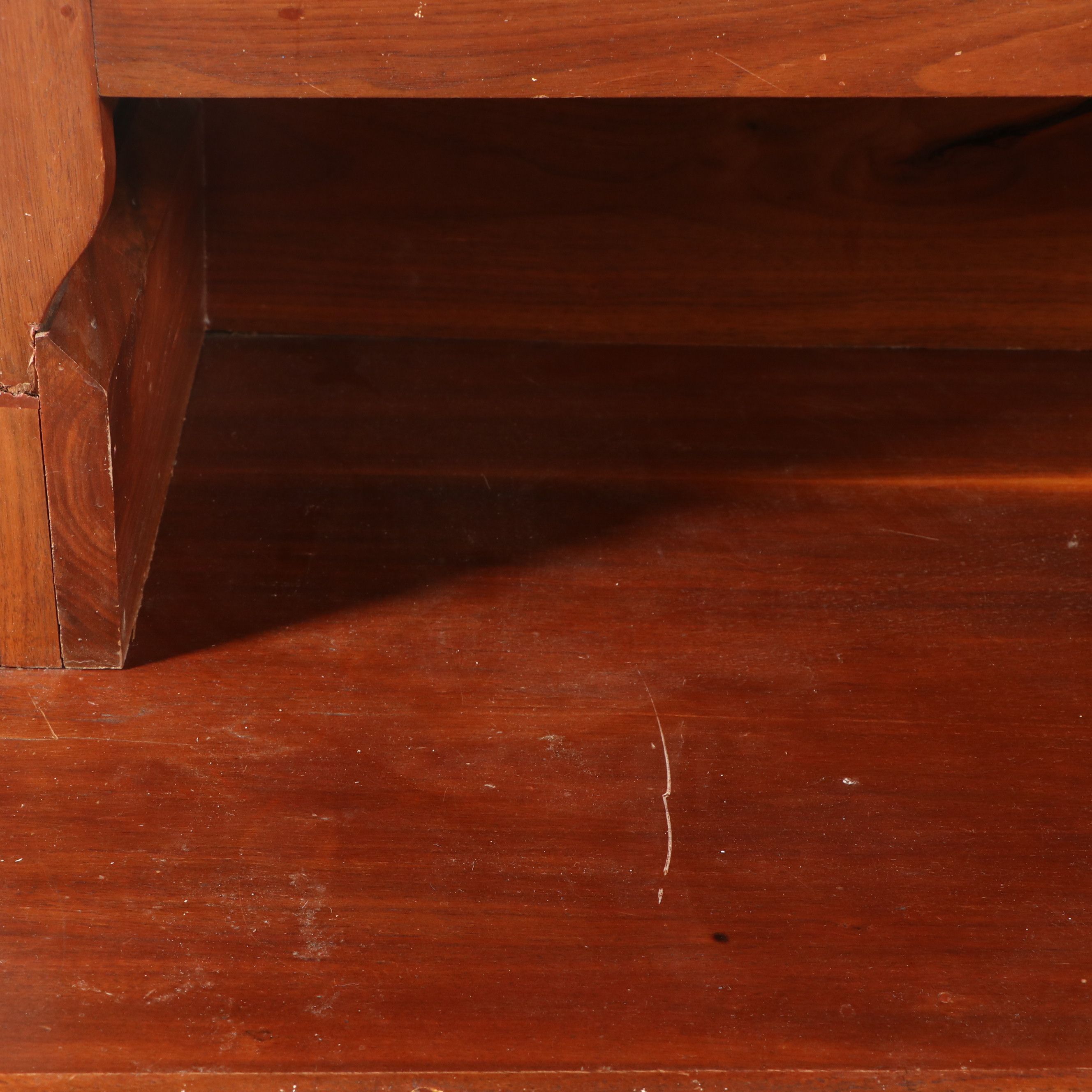 American Primitive Style Cherry Step Back Hutch, Late 19th/Early 20th Century