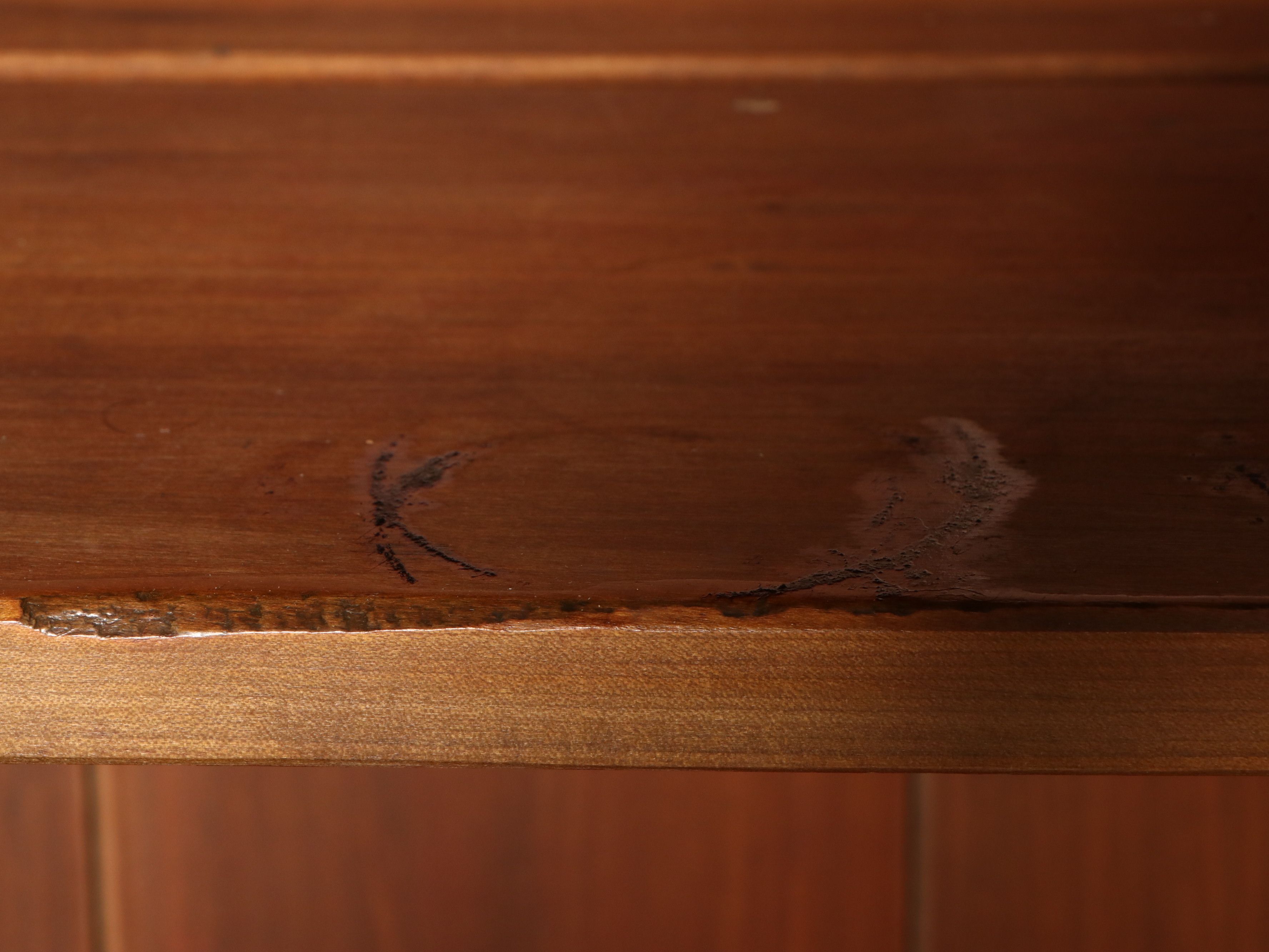 American Primitive Style Cherry Step Back Hutch, Late 19th/Early 20th Century