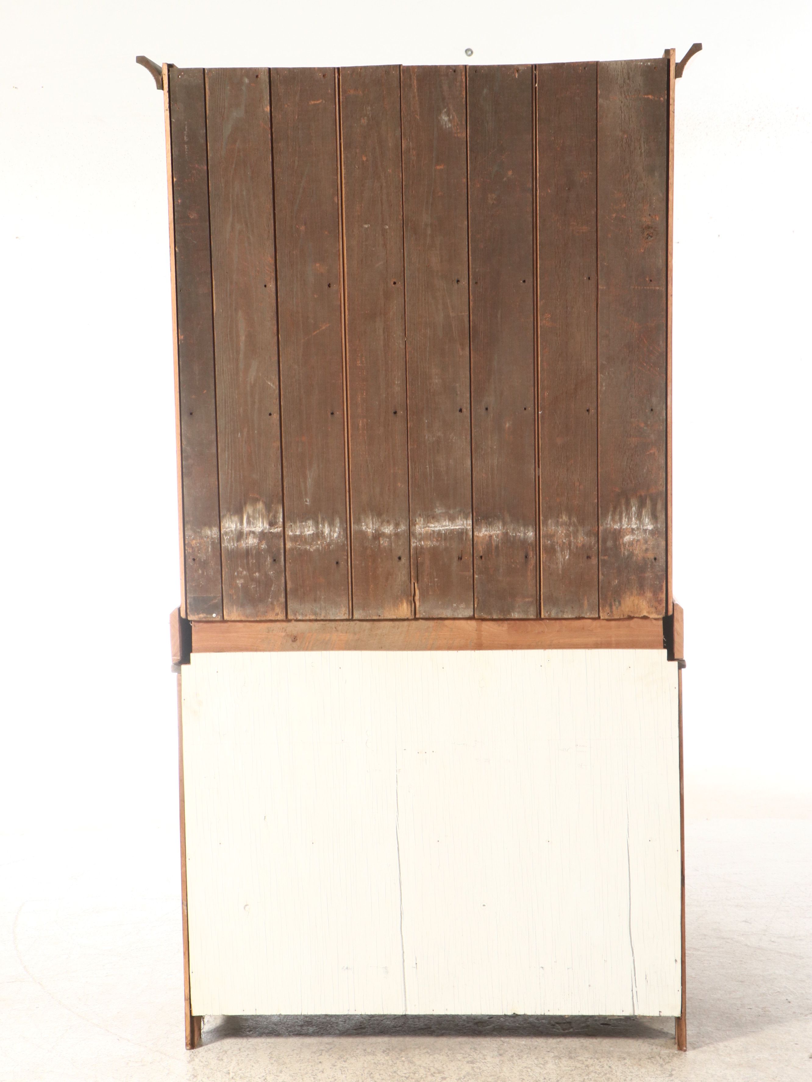 American Primitive Style Cherry Step Back Hutch, Late 19th/Early 20th Century