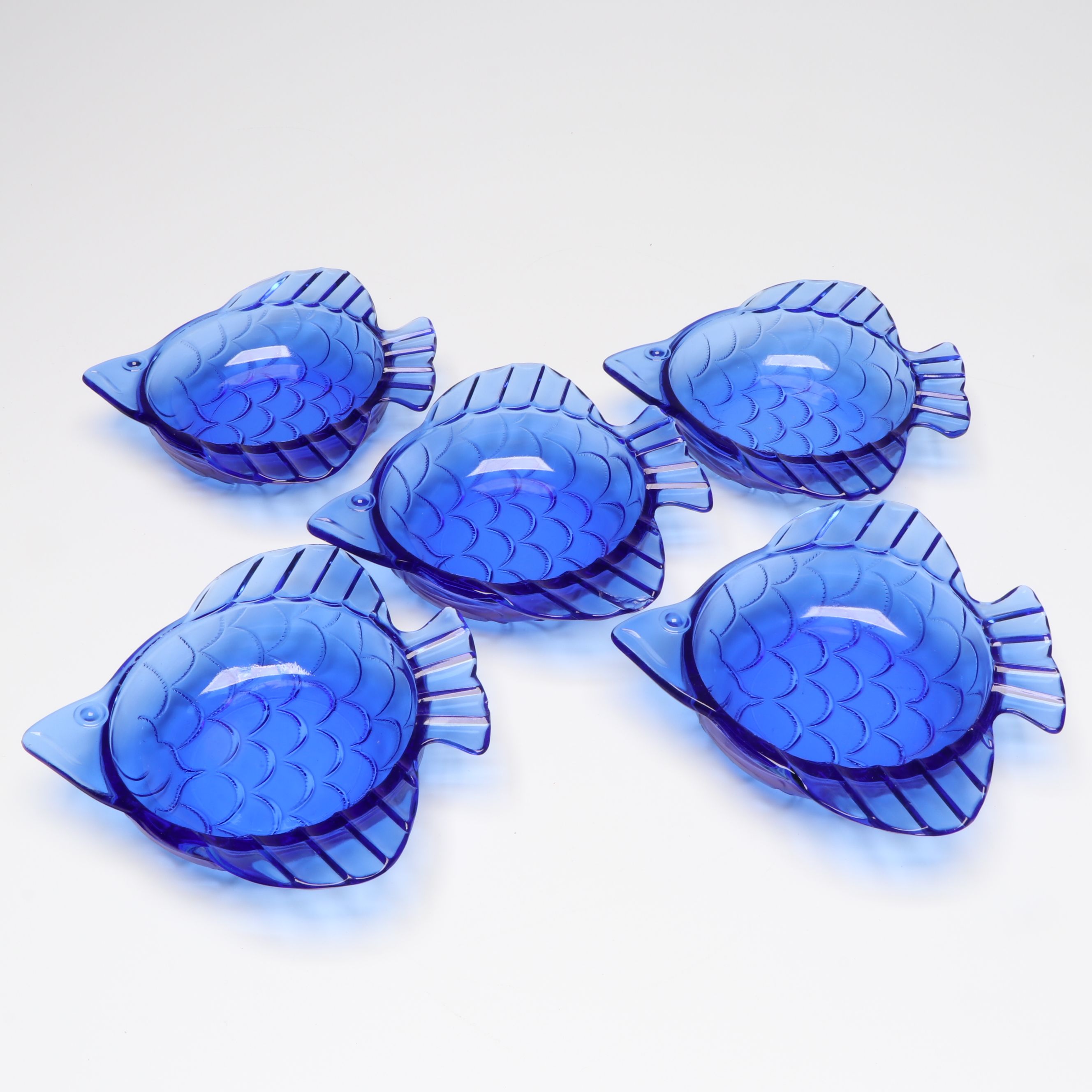 Japanese Kutani Ware Koi Fish with Shakers and Bowls