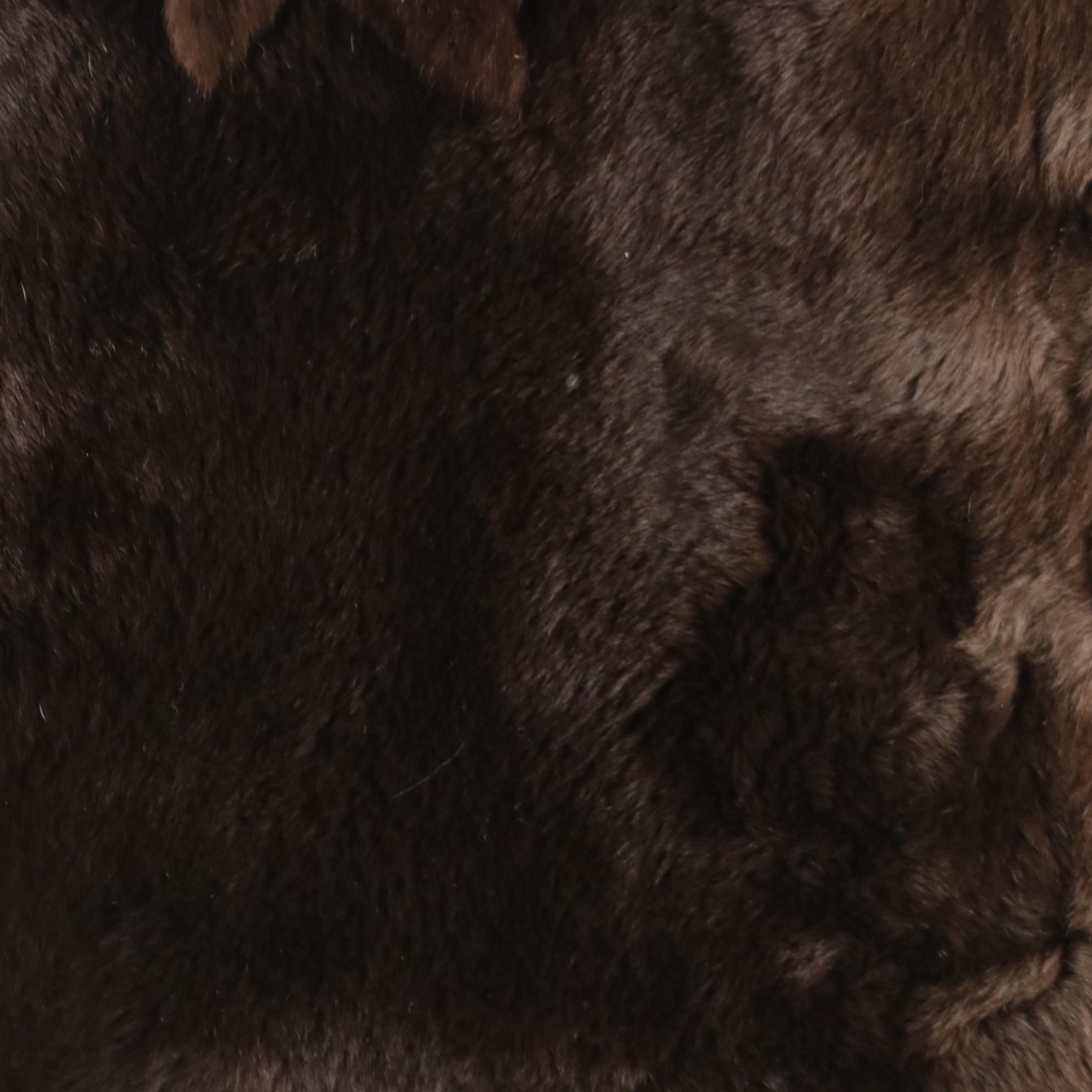 Squirrel Fur and Leather Belted Jacket from Fur Traders