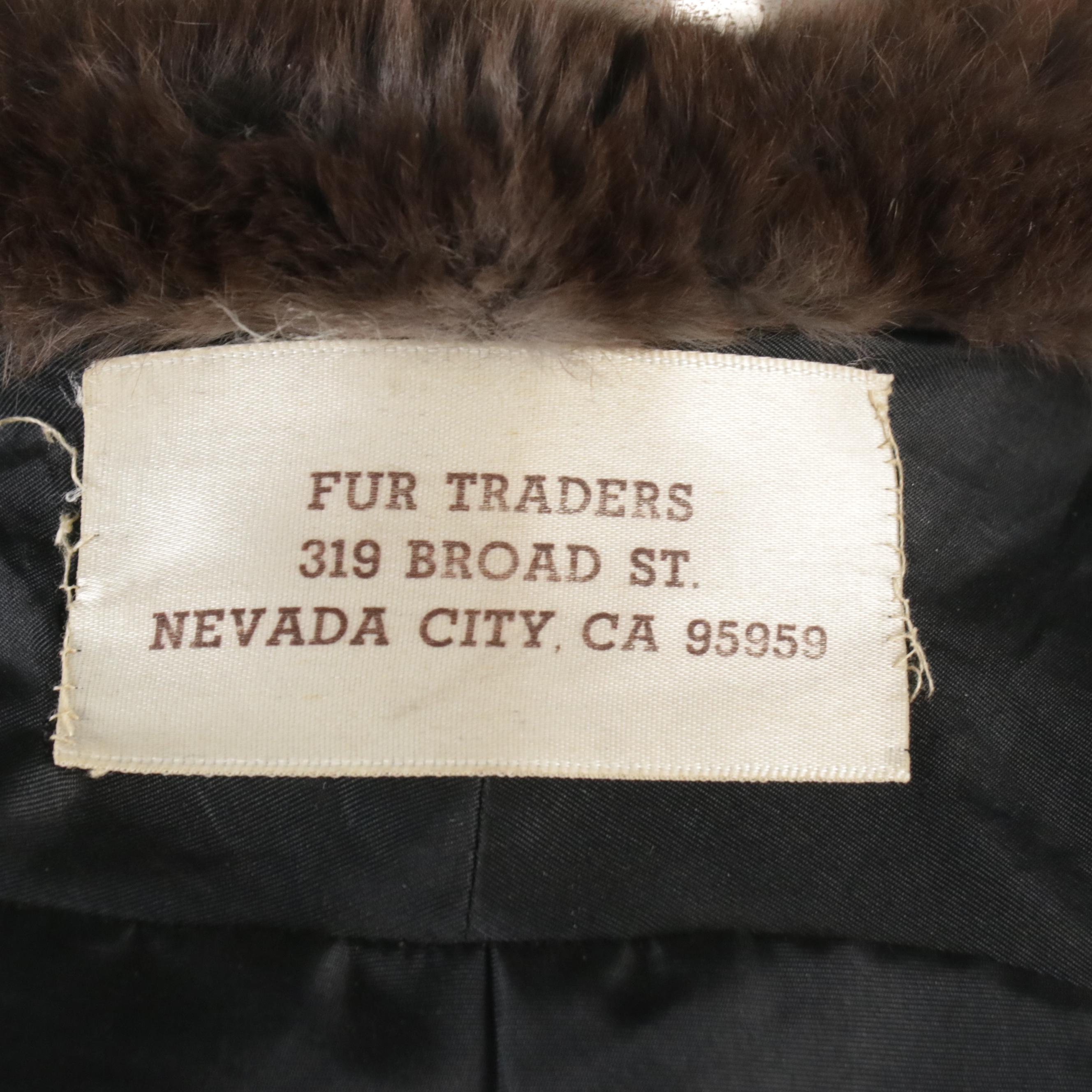 Squirrel Fur and Leather Belted Jacket from Fur Traders