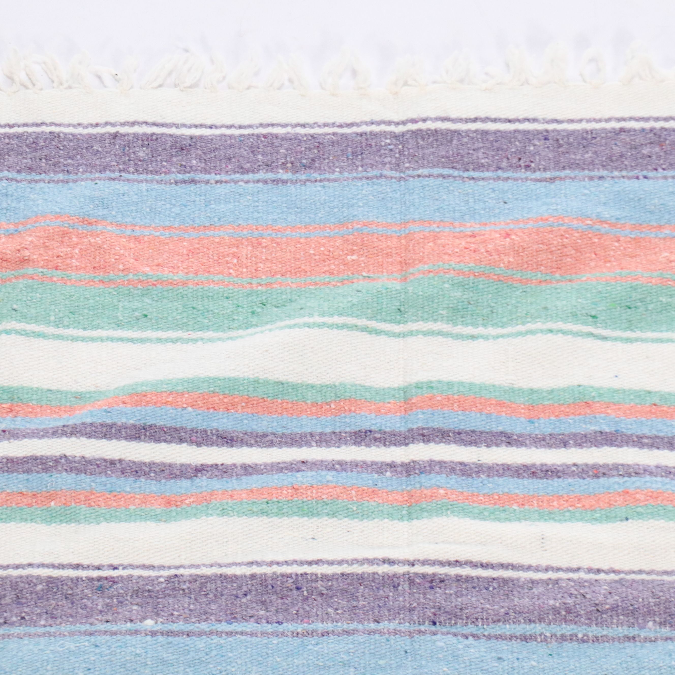 3'9 x 6'5 Handwoven Mexican Chimayo Area Rug