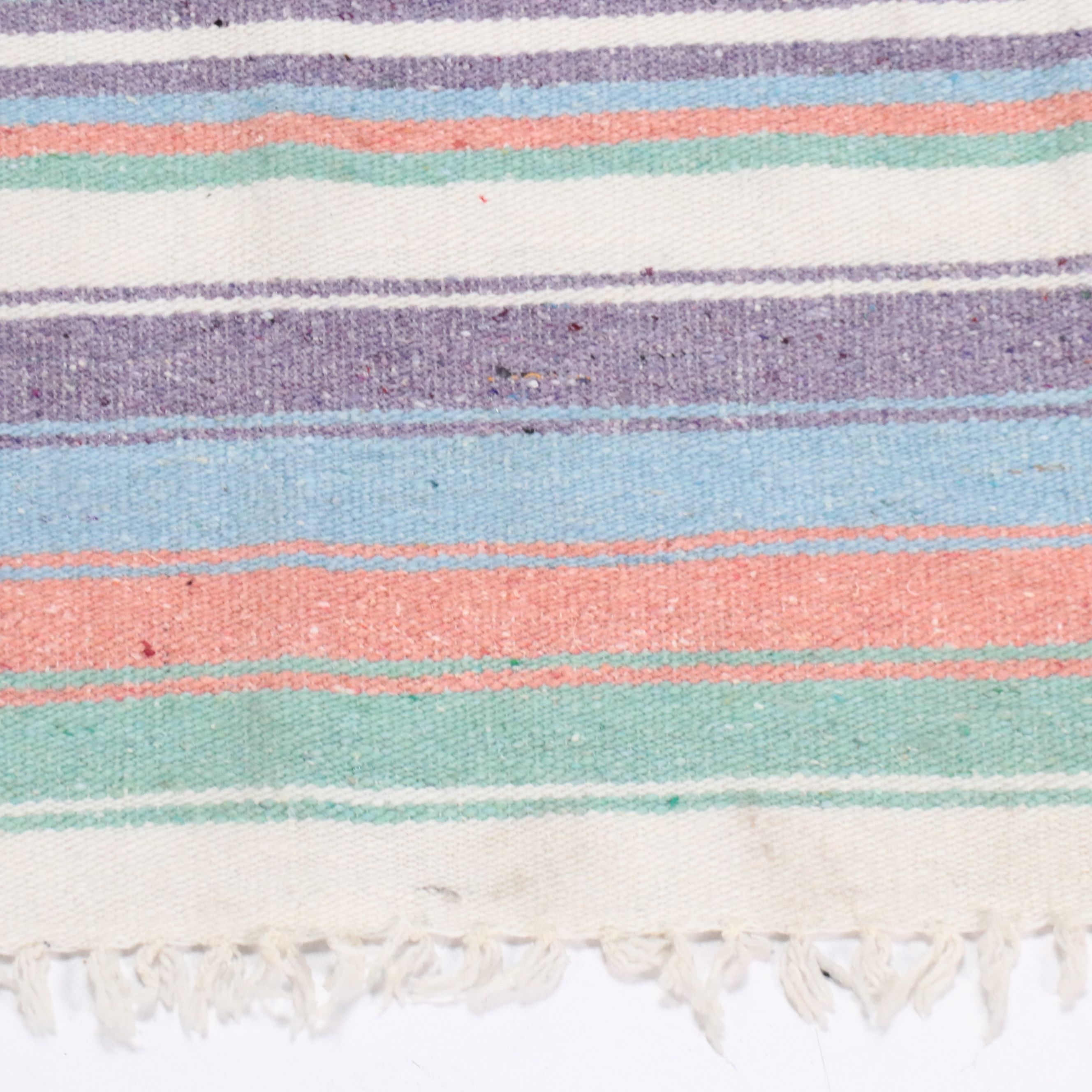 3'9 x 6'5 Handwoven Mexican Chimayo Area Rug