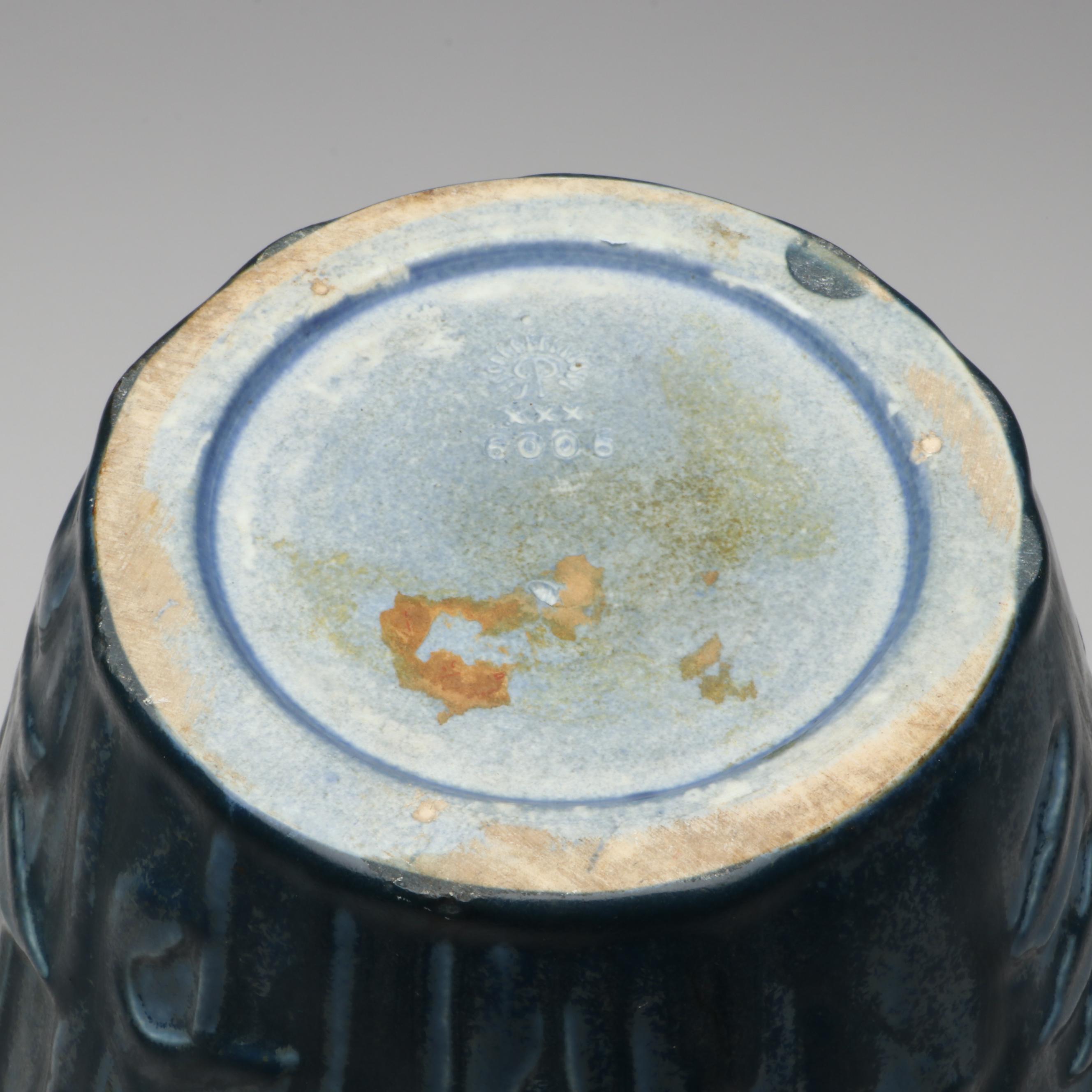 Rookwood Pottery Arts and Crafts Style Blue Ceramic Vase, 1930