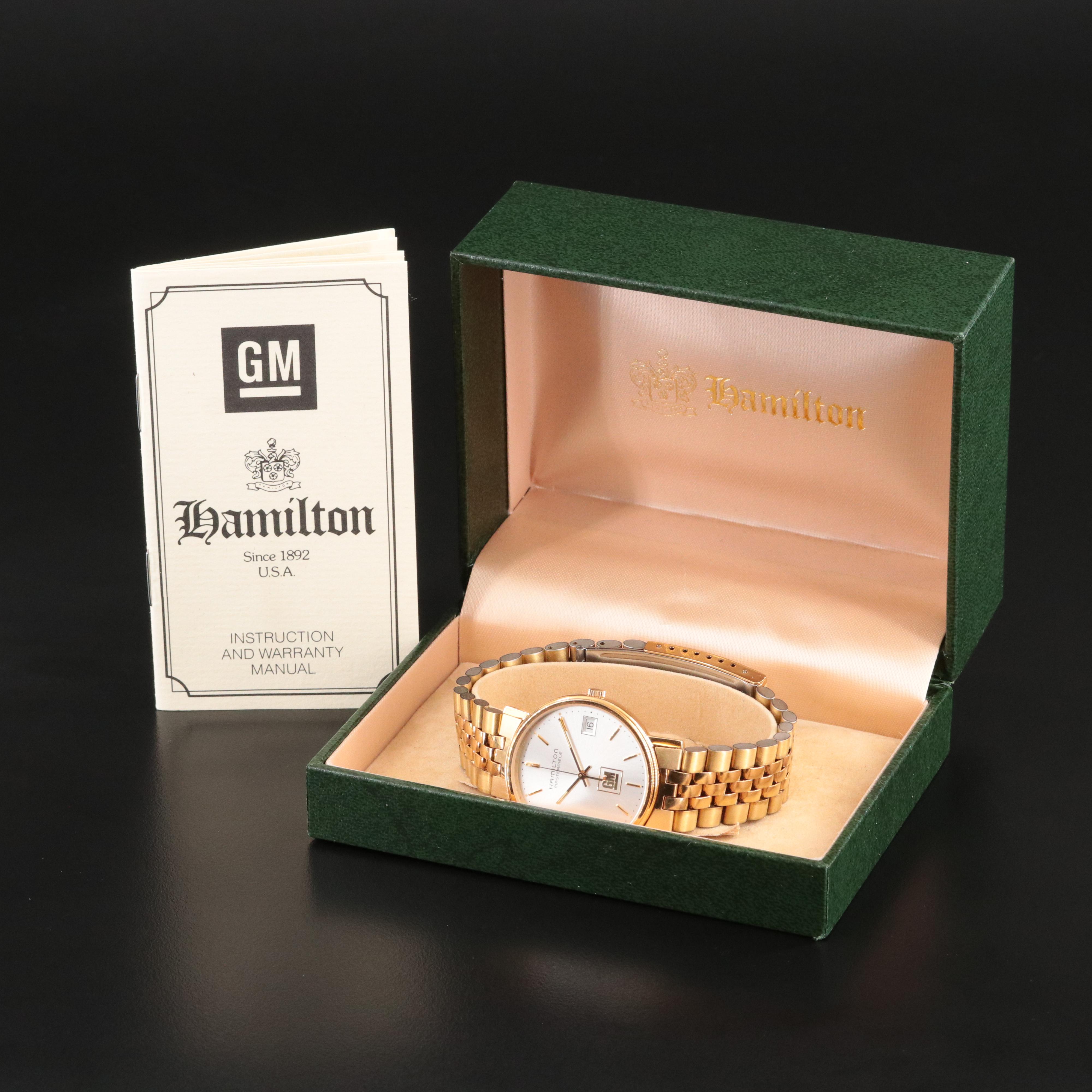 Hamilton Masterpiece GM 25 Years Service Award Watch c.1994
