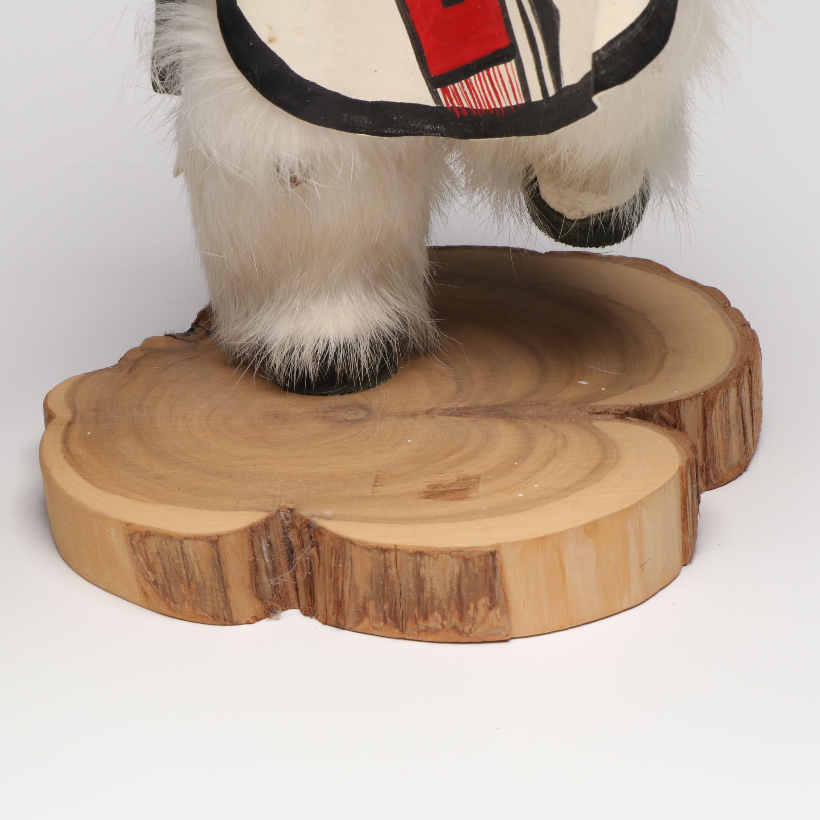 Navajo "White Buffalo Warrior" Handcrafted Kachina Doll