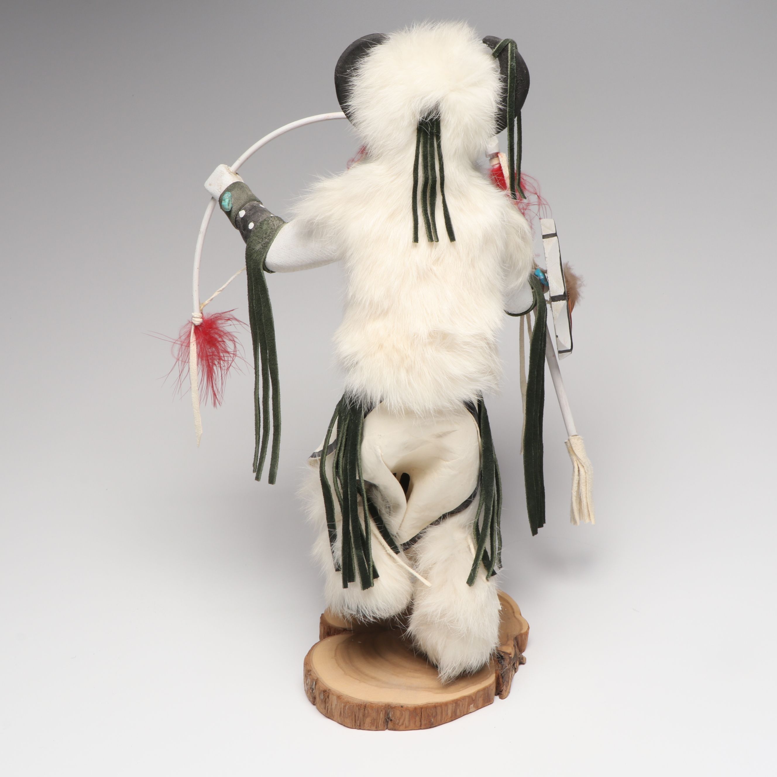 Navajo "White Buffalo Warrior" Handcrafted Kachina Doll