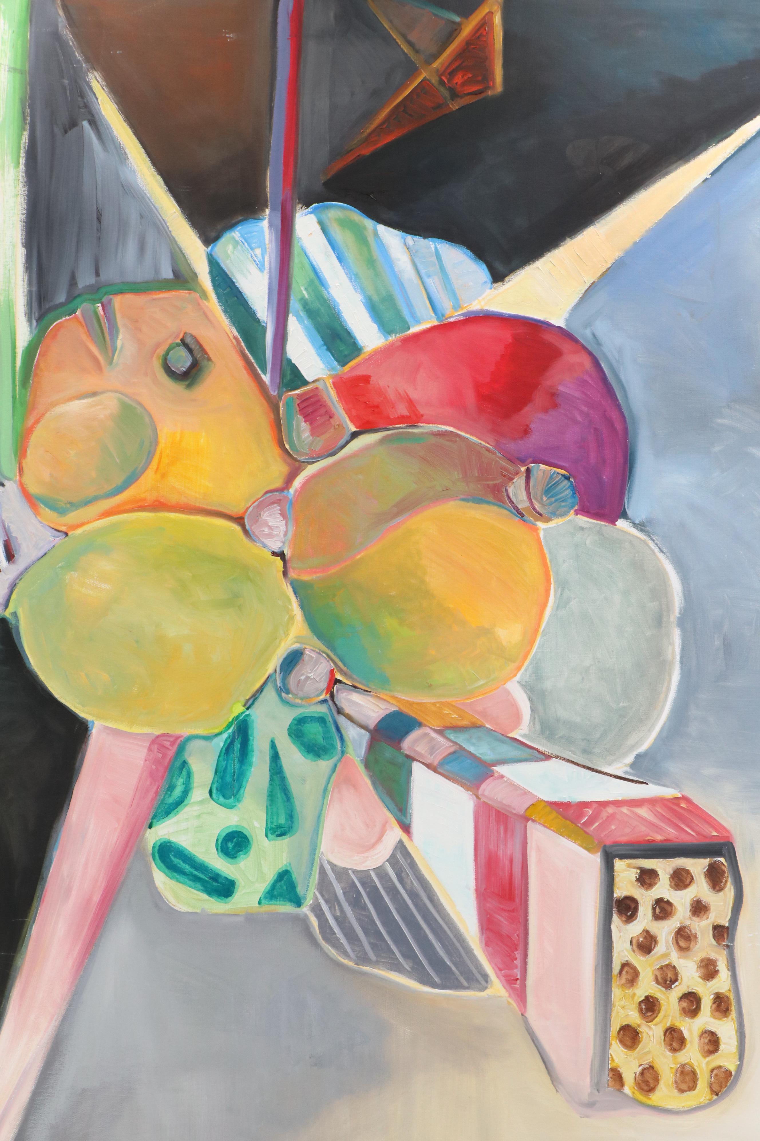 Abstract Non-Objective Oil Painting