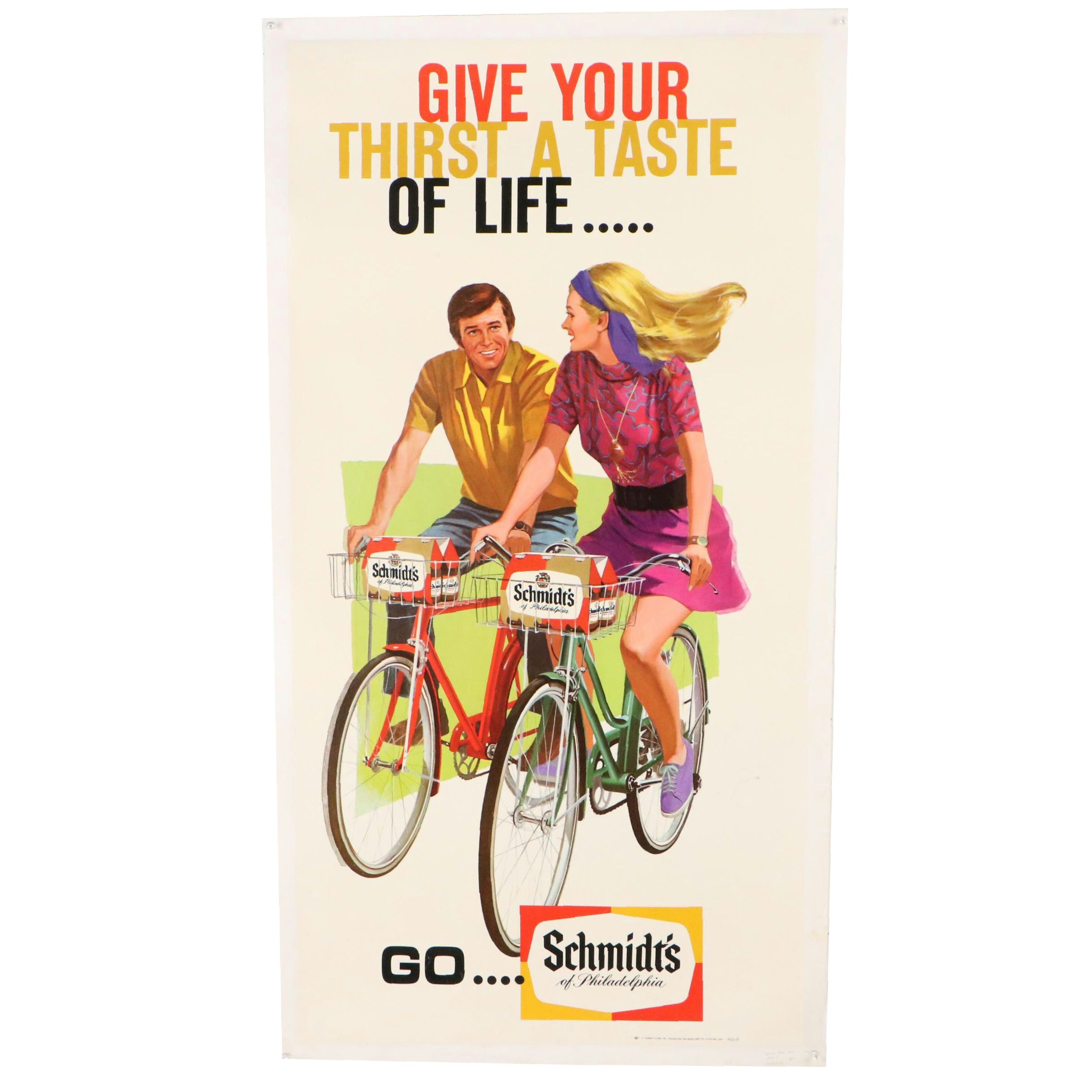 C. Schmidt & Sons Brewing Co. Advertising Offset Lithograph, 20th Century