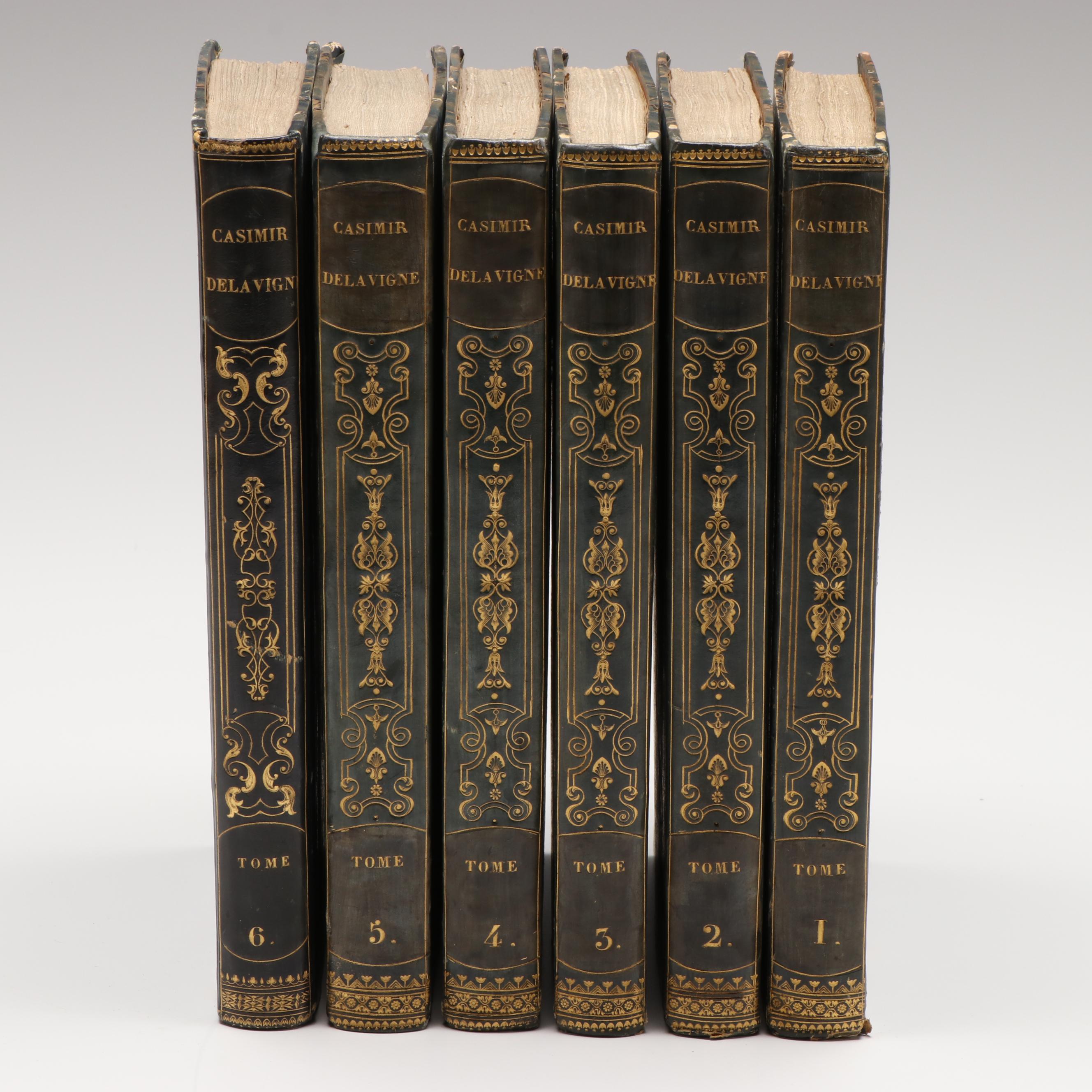 "Messéniennes, et Poésies Diverses" Volumes 1-6 by Casimir Delavigne, 1833