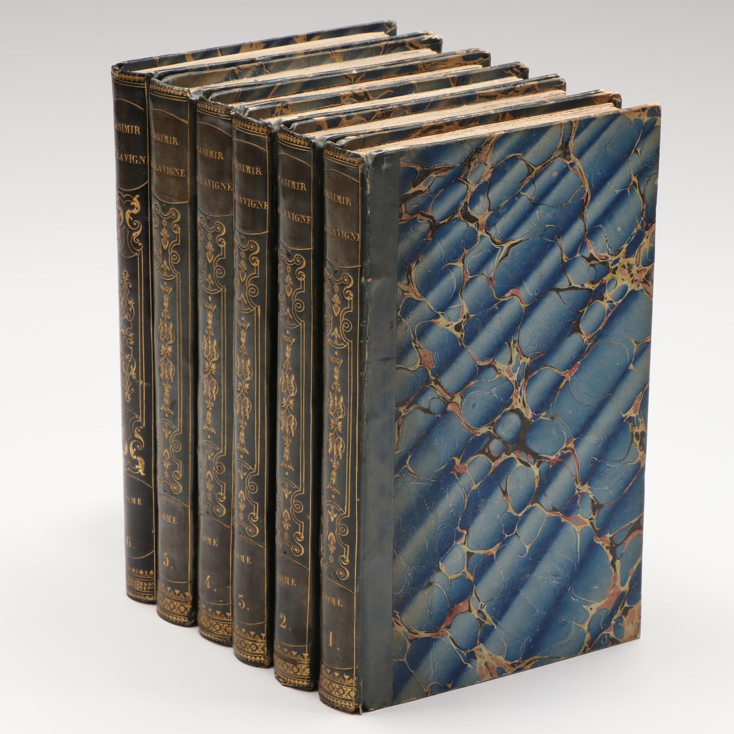 "Messéniennes, et Poésies Diverses" Volumes 1-6 by Casimir Delavigne, 1833