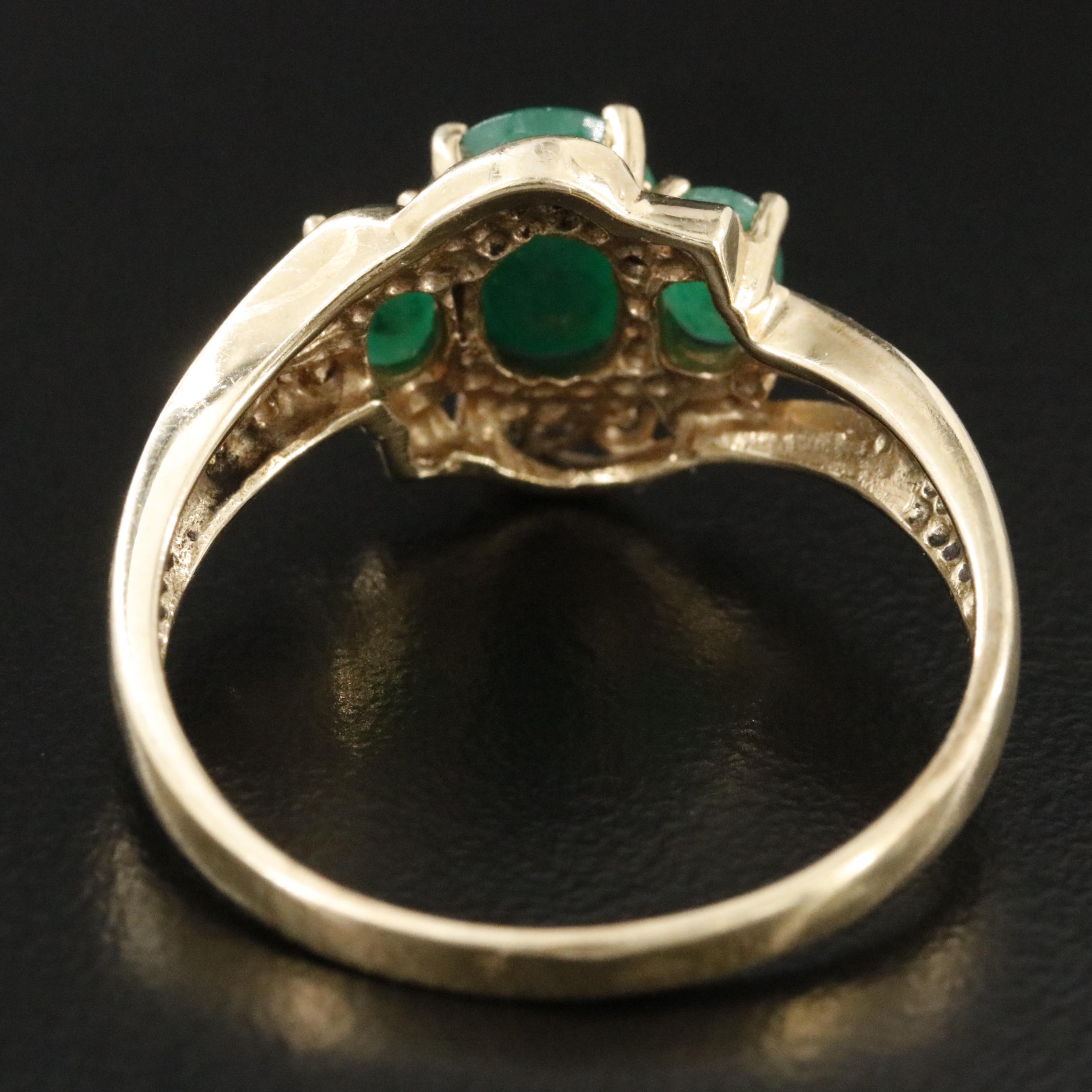 10K Emerald Ring