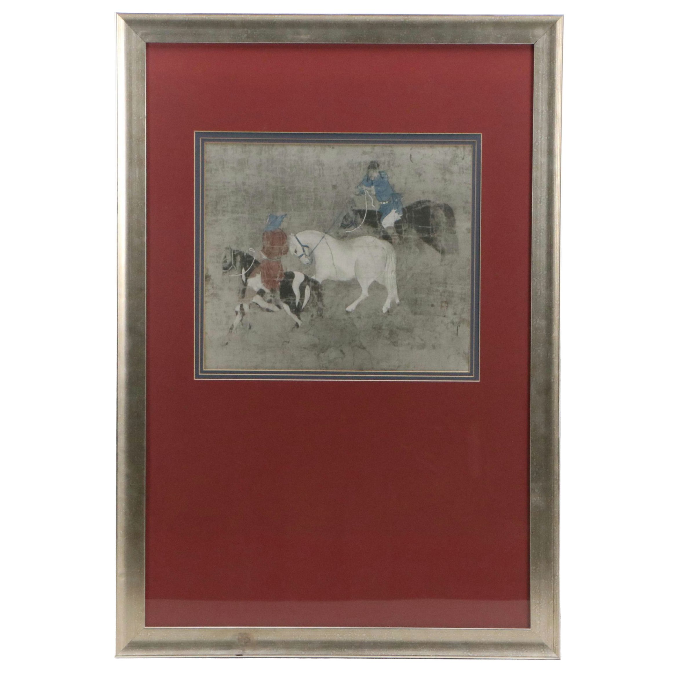 Collotype After Zhao Mengfu "Riders Leading a White Horse"