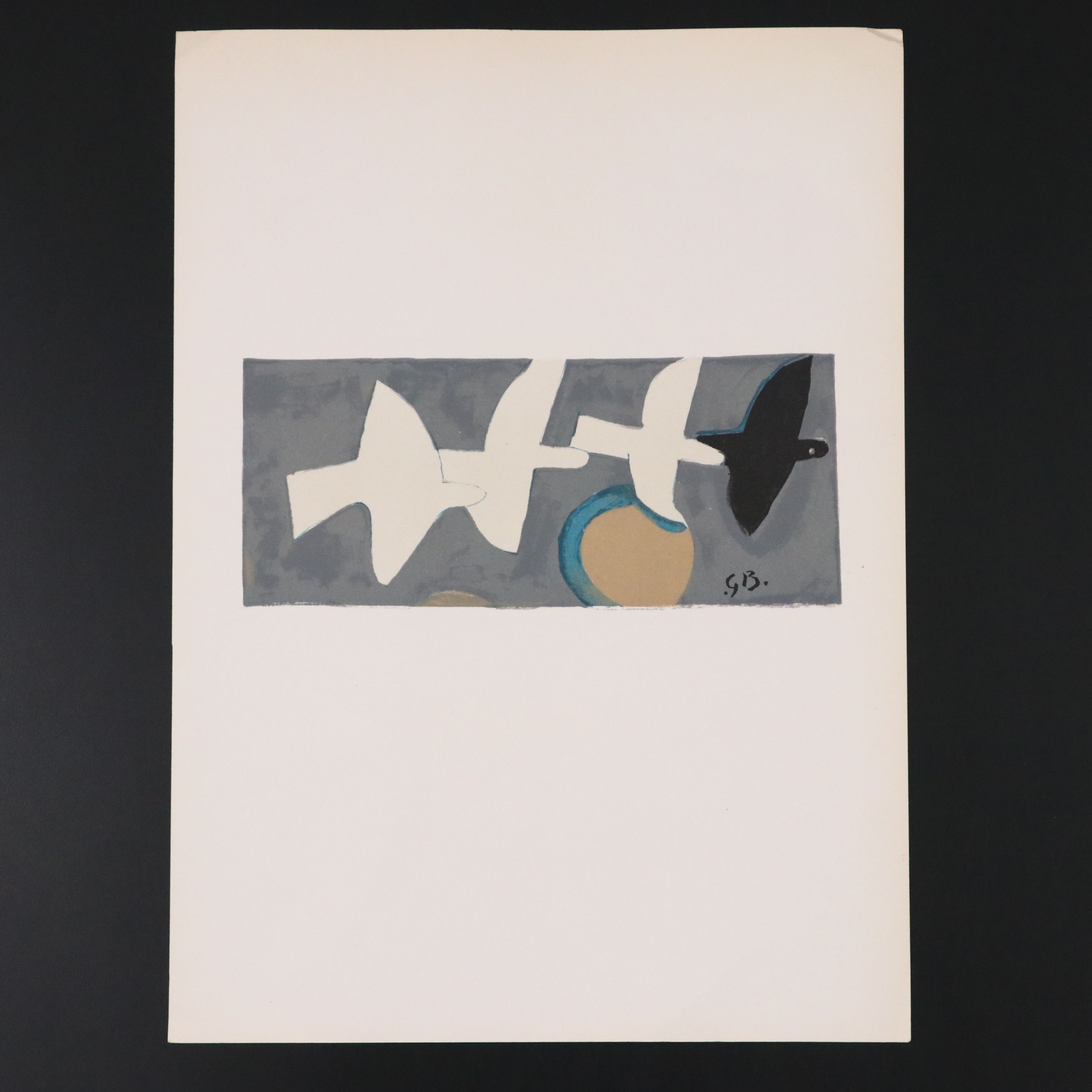 Georges Braque Lithograph "Quatre Oiseaux," 1959
