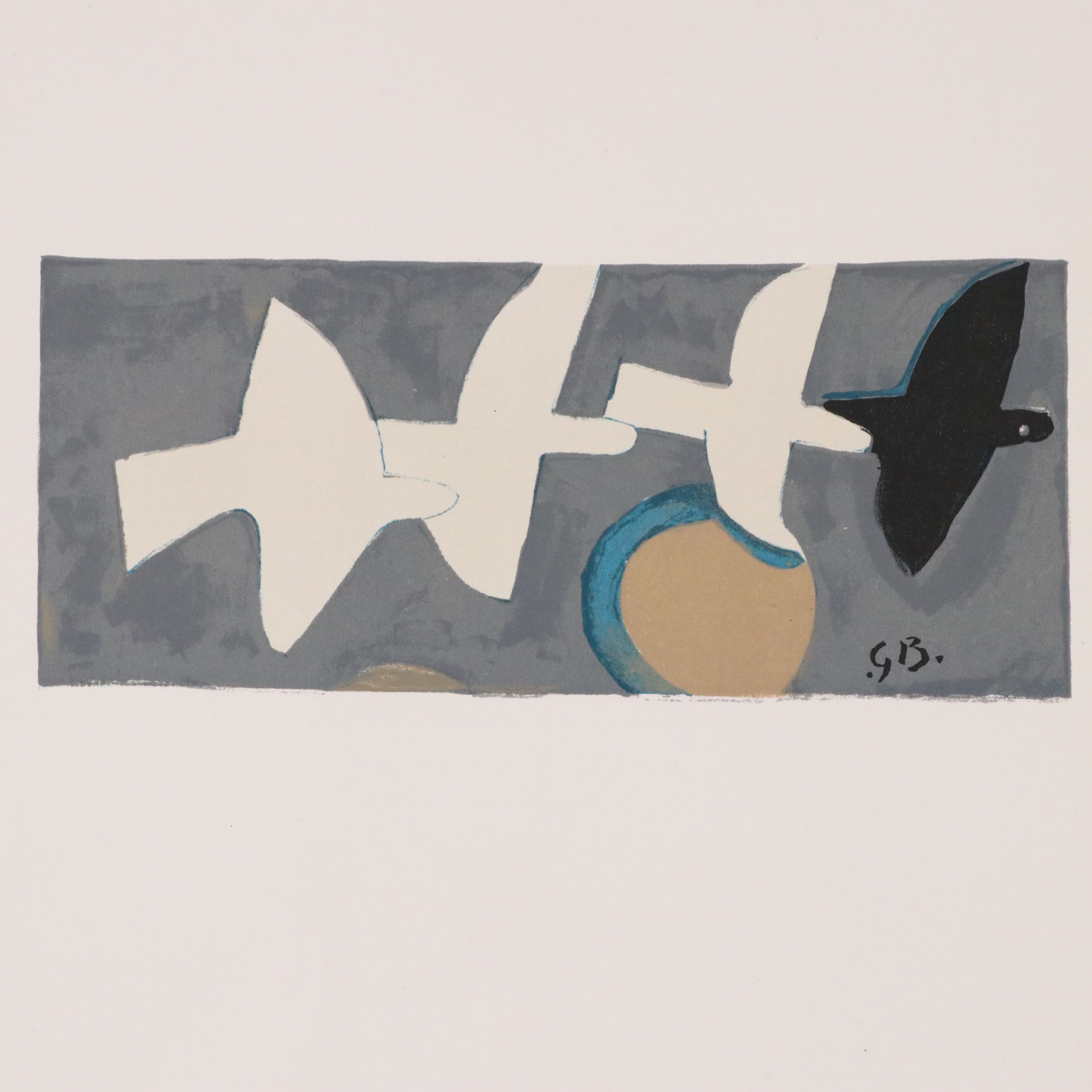 Georges Braque Lithograph "Quatre Oiseaux," 1959