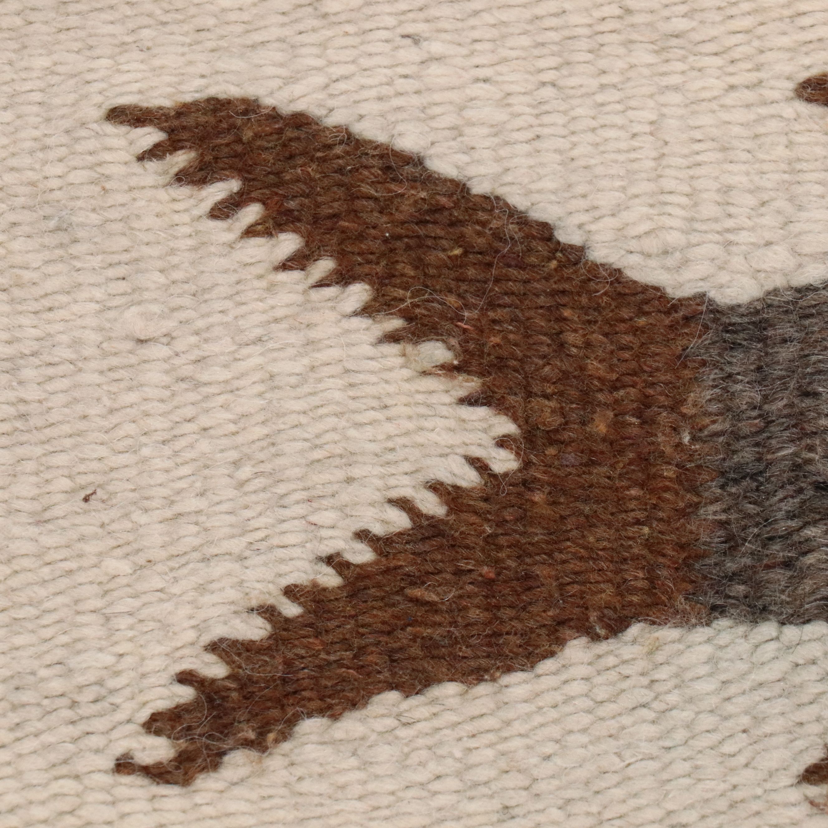 2'6 x 6'1 Handwoven Mexican Chimayo Carpet Runner