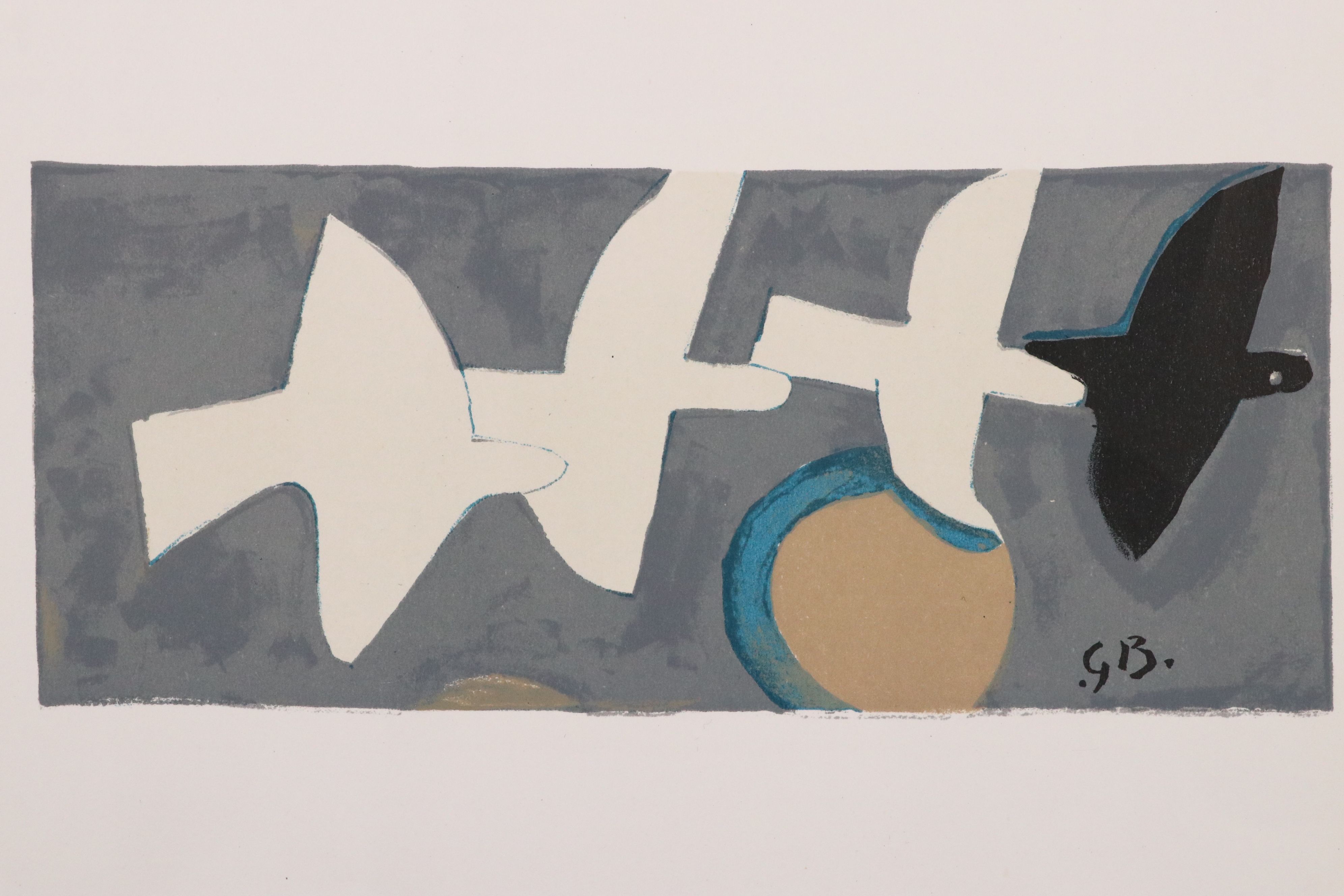 Georges Braque Lithograph "Quatre Oiseaux," 1959