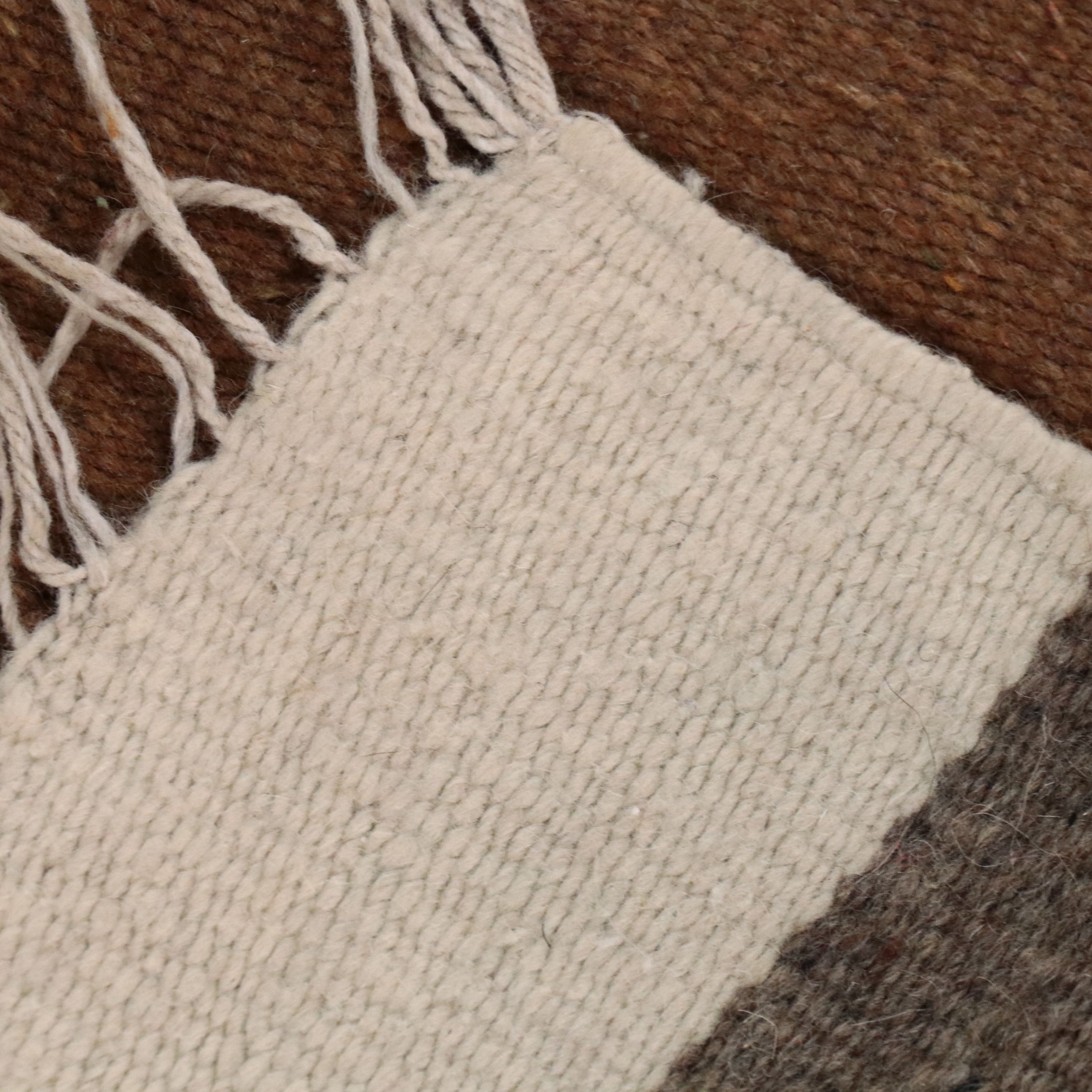 2'6 x 6'1 Handwoven Mexican Chimayo Carpet Runner