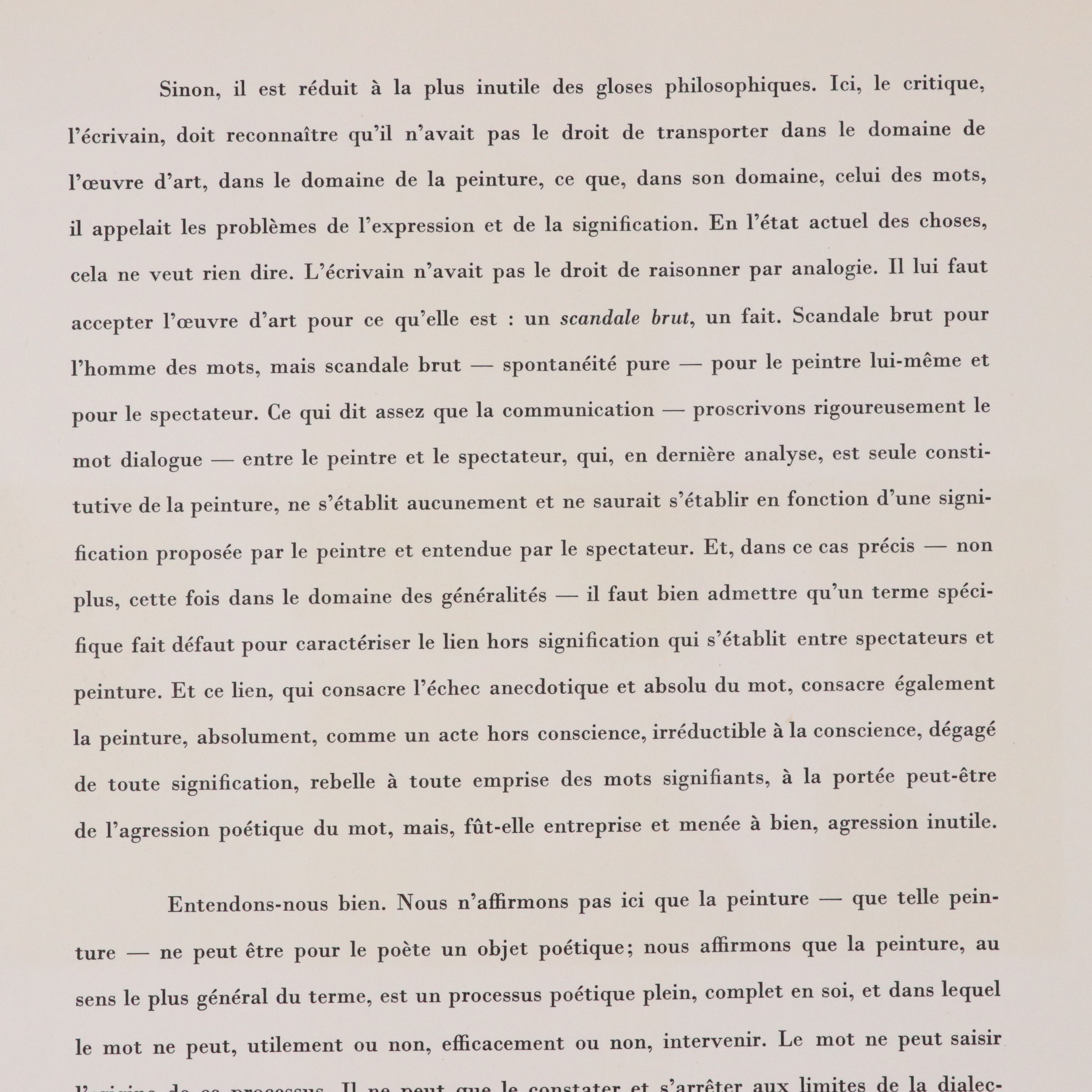 Georges Braque Lithograph "Quatre Oiseaux," 1959