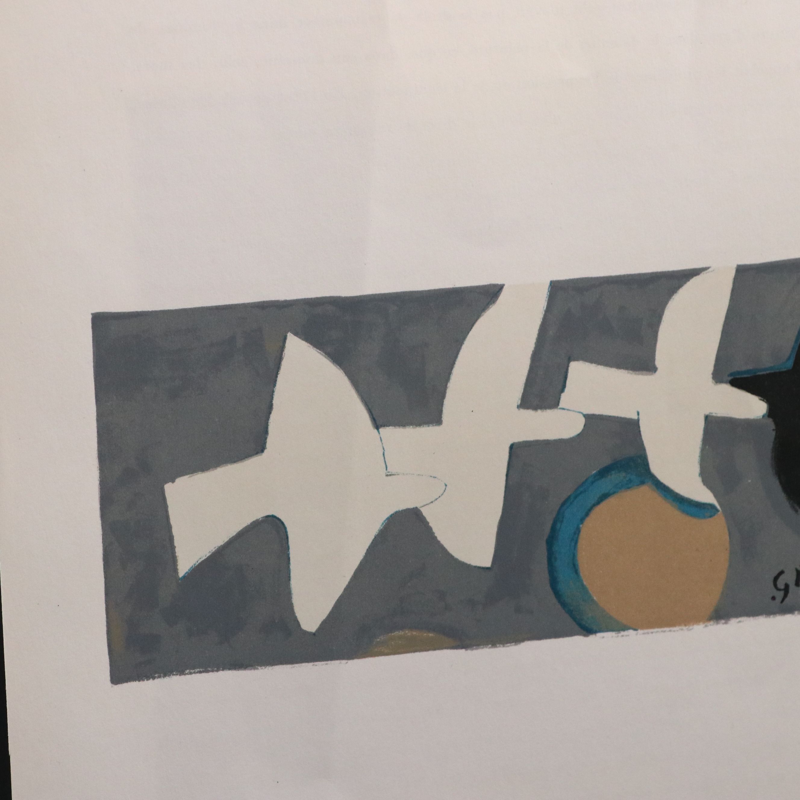 Georges Braque Lithograph "Quatre Oiseaux," 1959