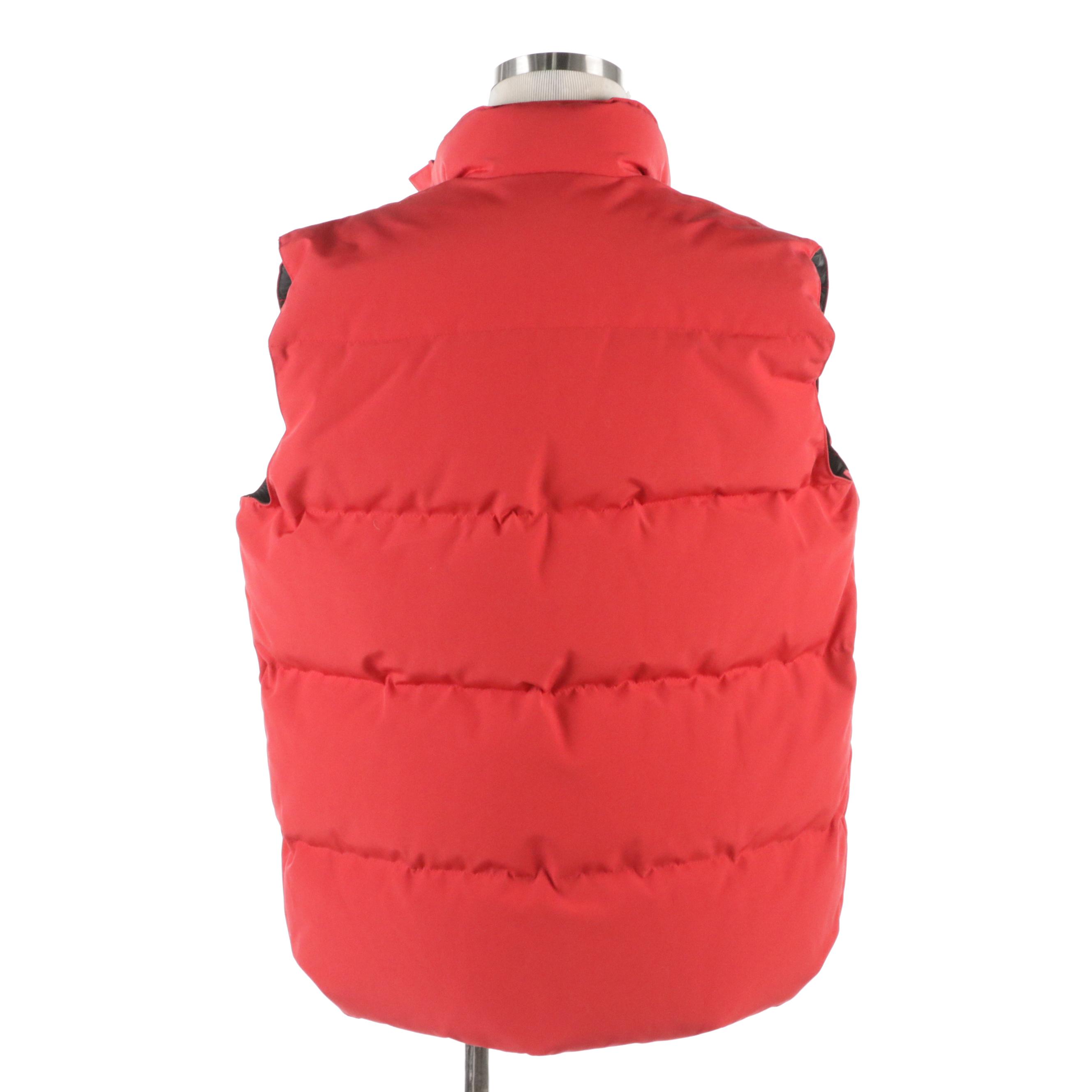 Men's Canada Goose "Freestyle" Red Quilted Cotton Blend Vest