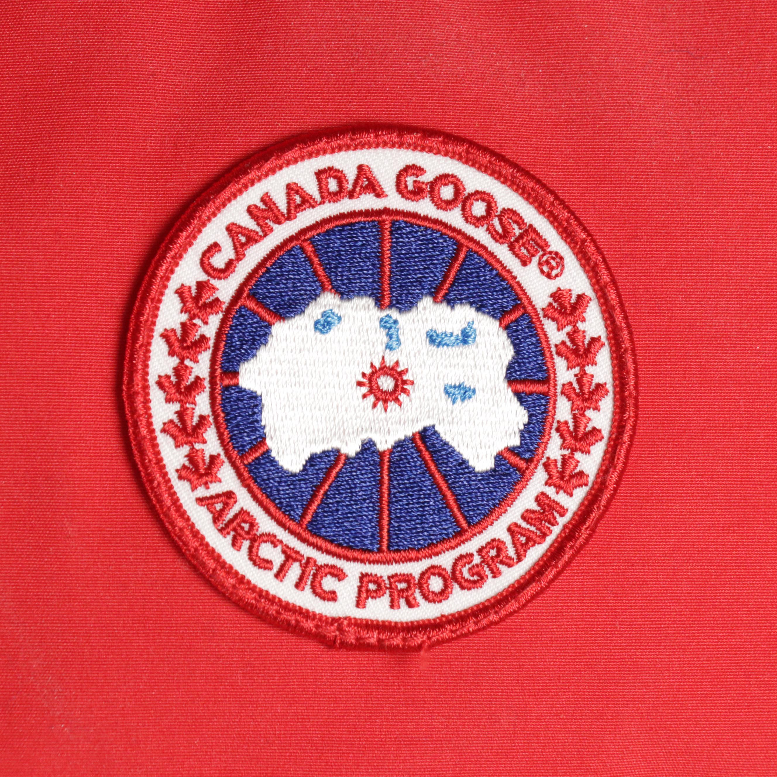 Men's Canada Goose "Freestyle" Red Quilted Cotton Blend Vest