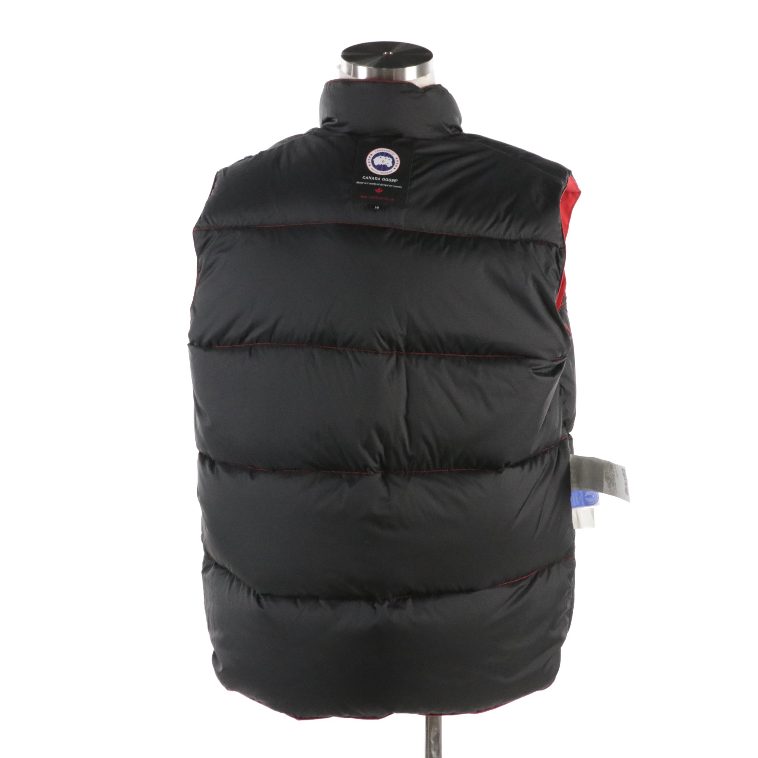 Men's Canada Goose "Freestyle" Red Quilted Cotton Blend Vest