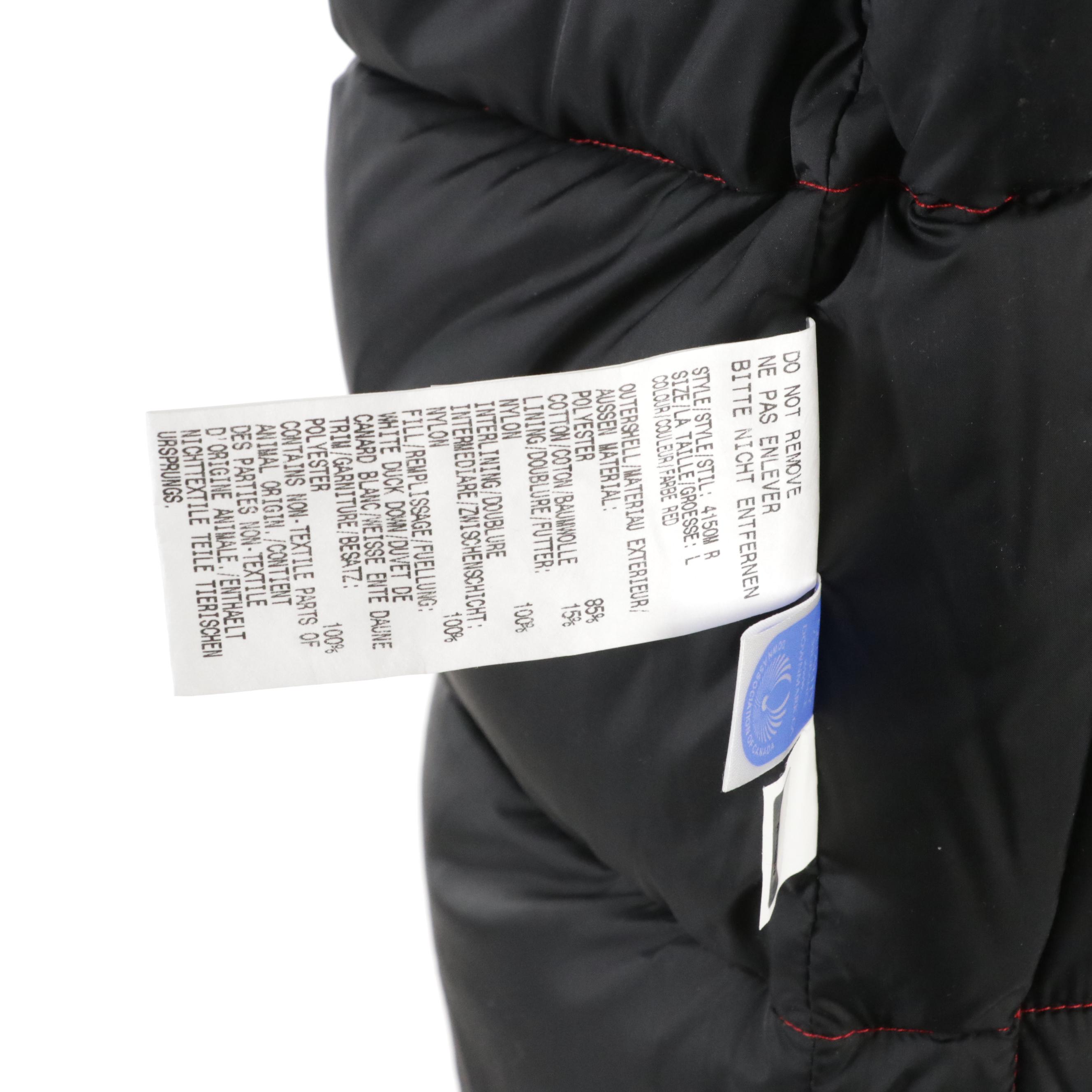 Men's Canada Goose "Freestyle" Red Quilted Cotton Blend Vest