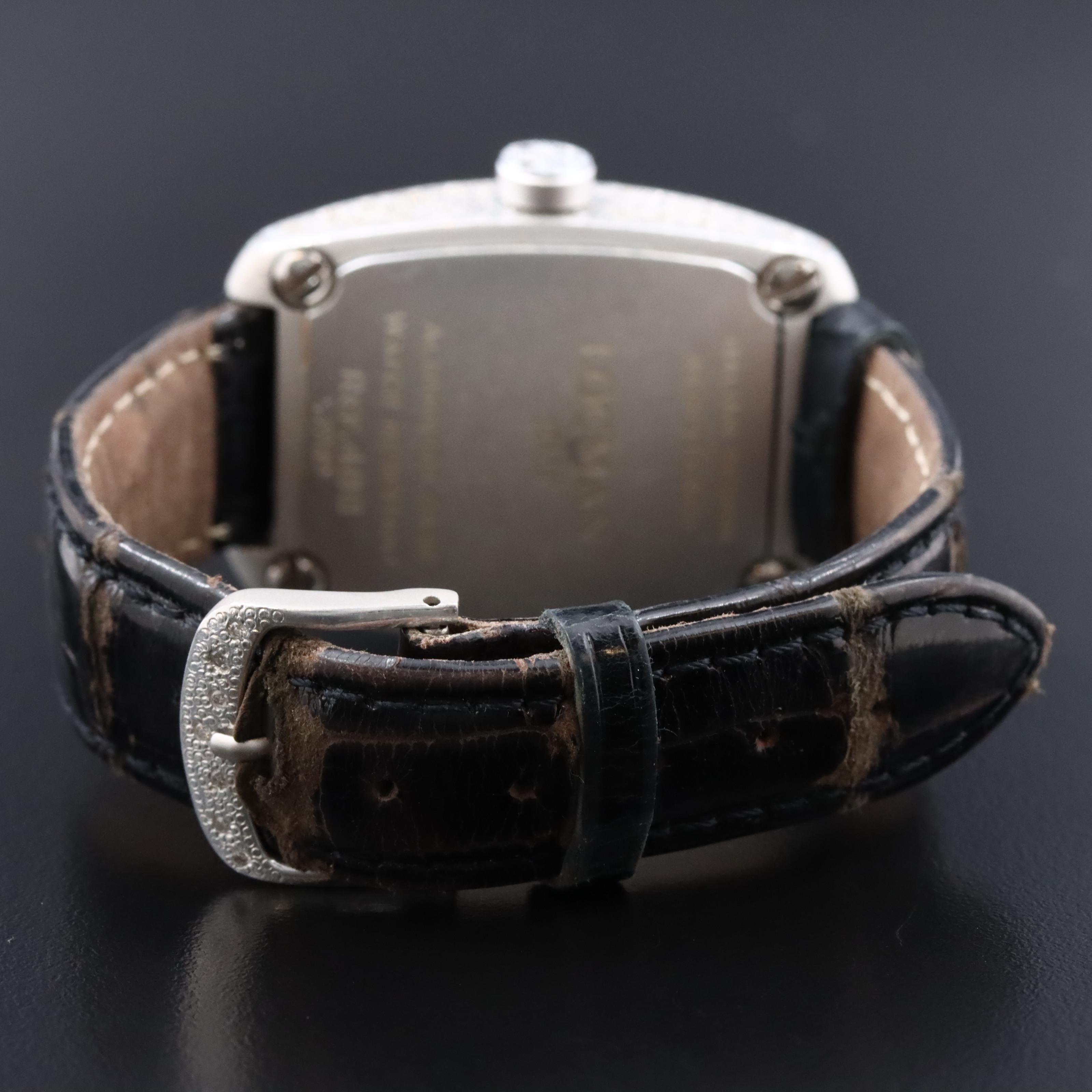 Locman Classic Diamond Accented Aluminum Quartz Watch