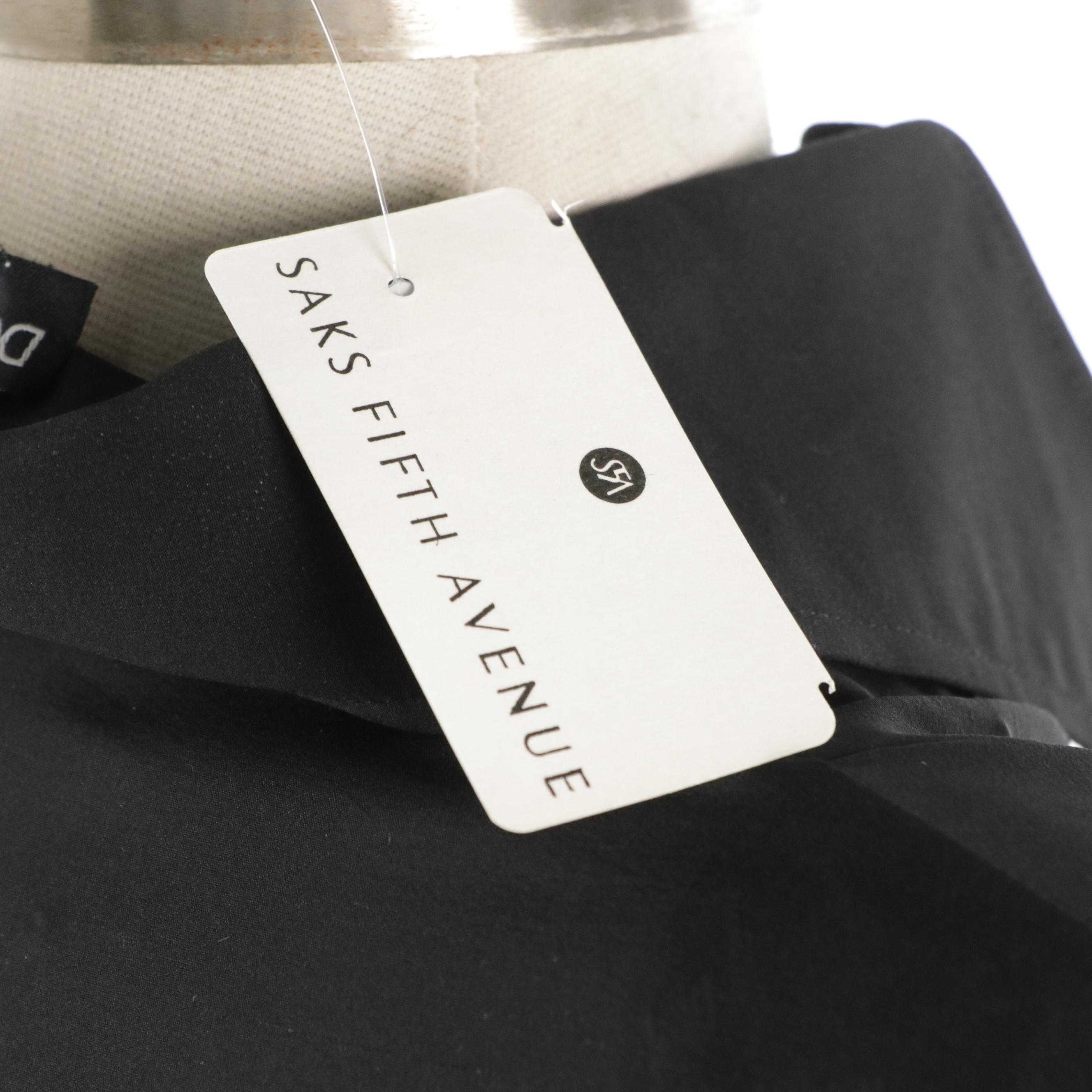 Dolce & Gabbana Silk Blend Bodysuit Shirt and Wool Mini Skirt with Tags