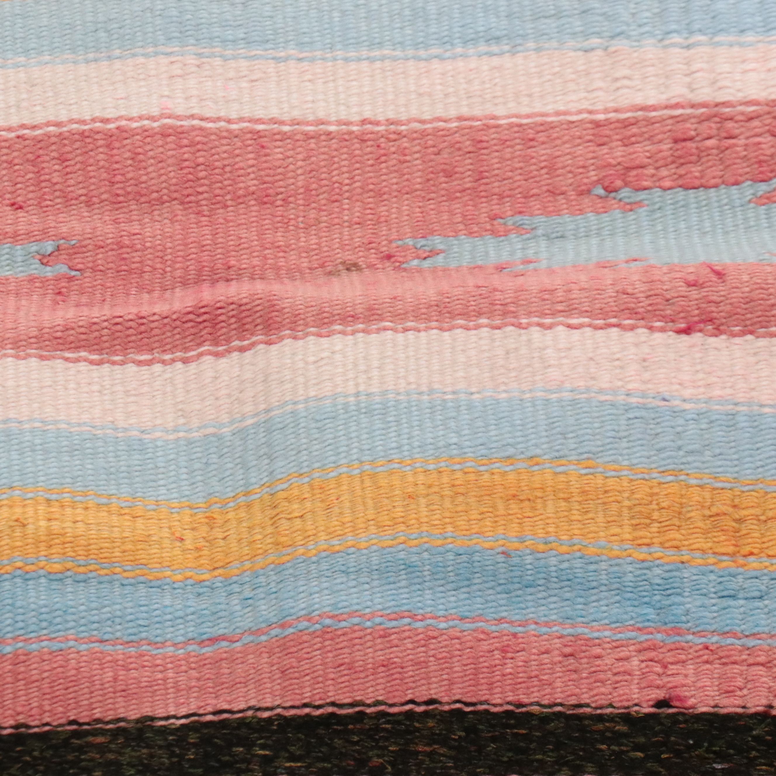 2'2 x 5'5 Handwoven Mexican Chimayo Accent Rug