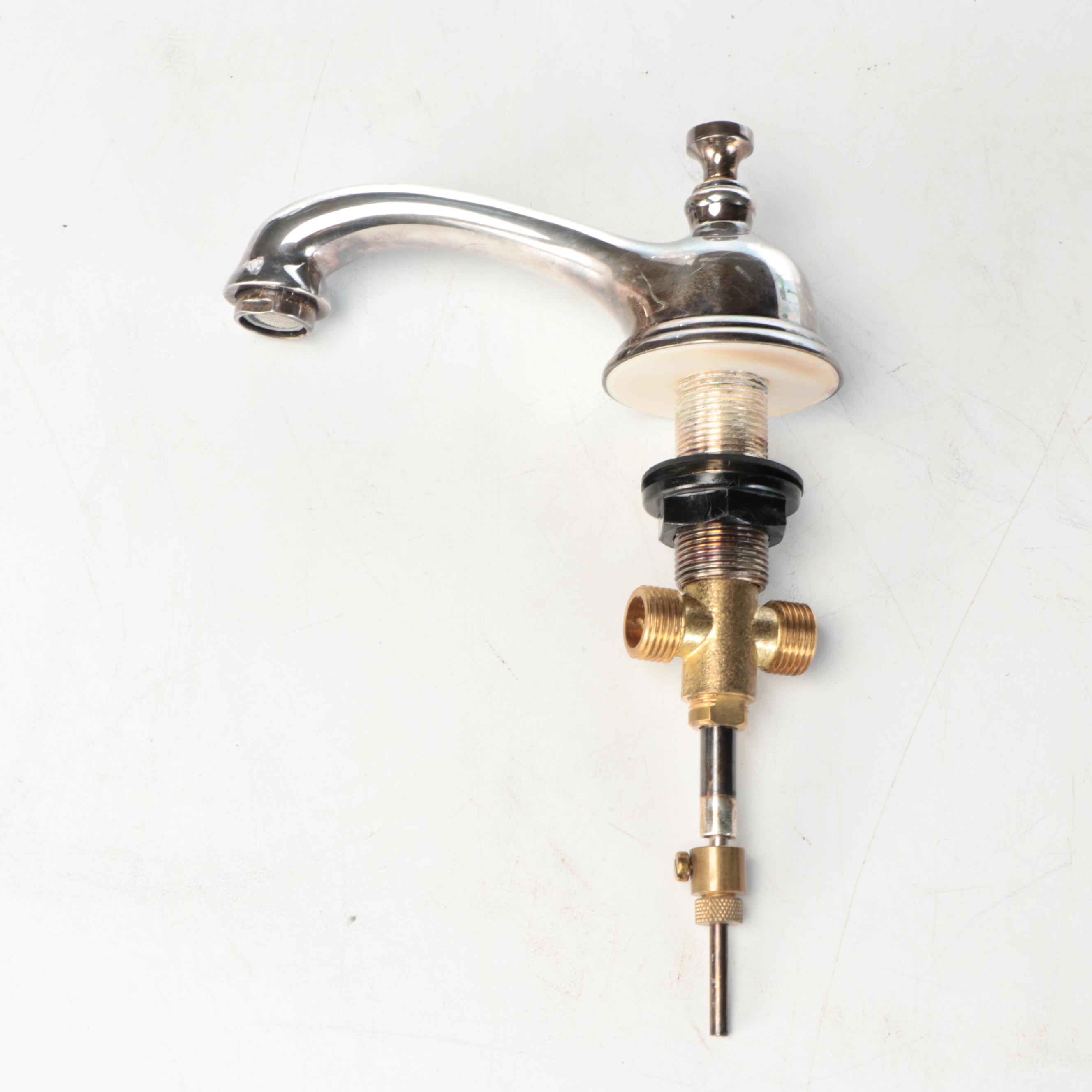 Baccarat Bambous Crystal and Nickel Bathroom Basin Set