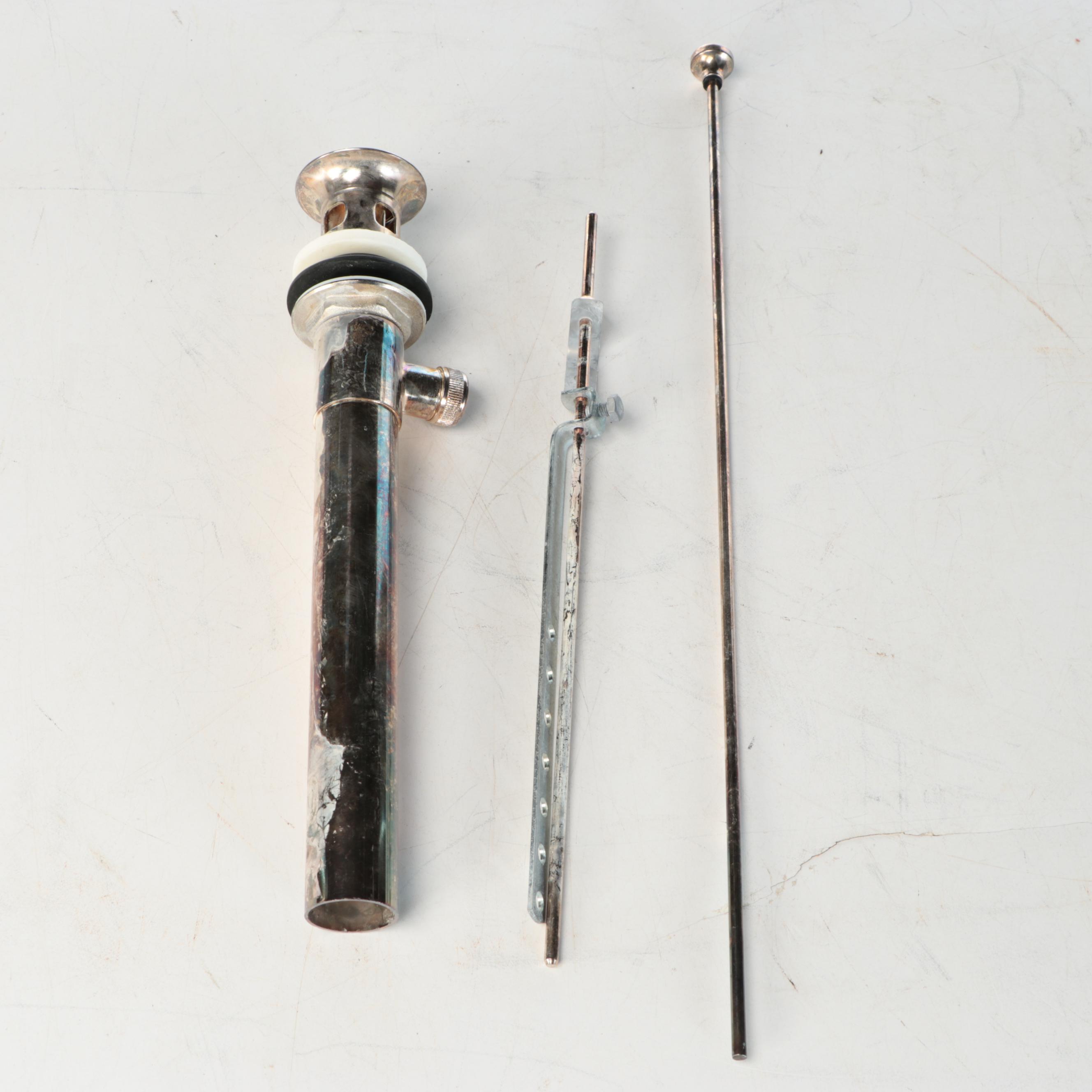 Baccarat Bambous Crystal and Nickel Bathroom Basin Set