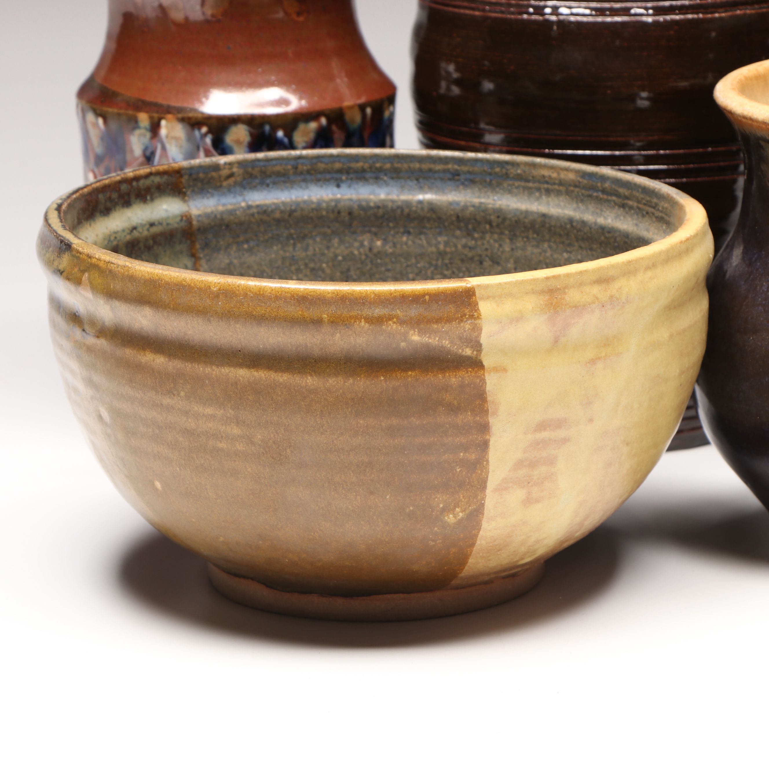 William Lutz and Other Art Pottery Vases and Bowls