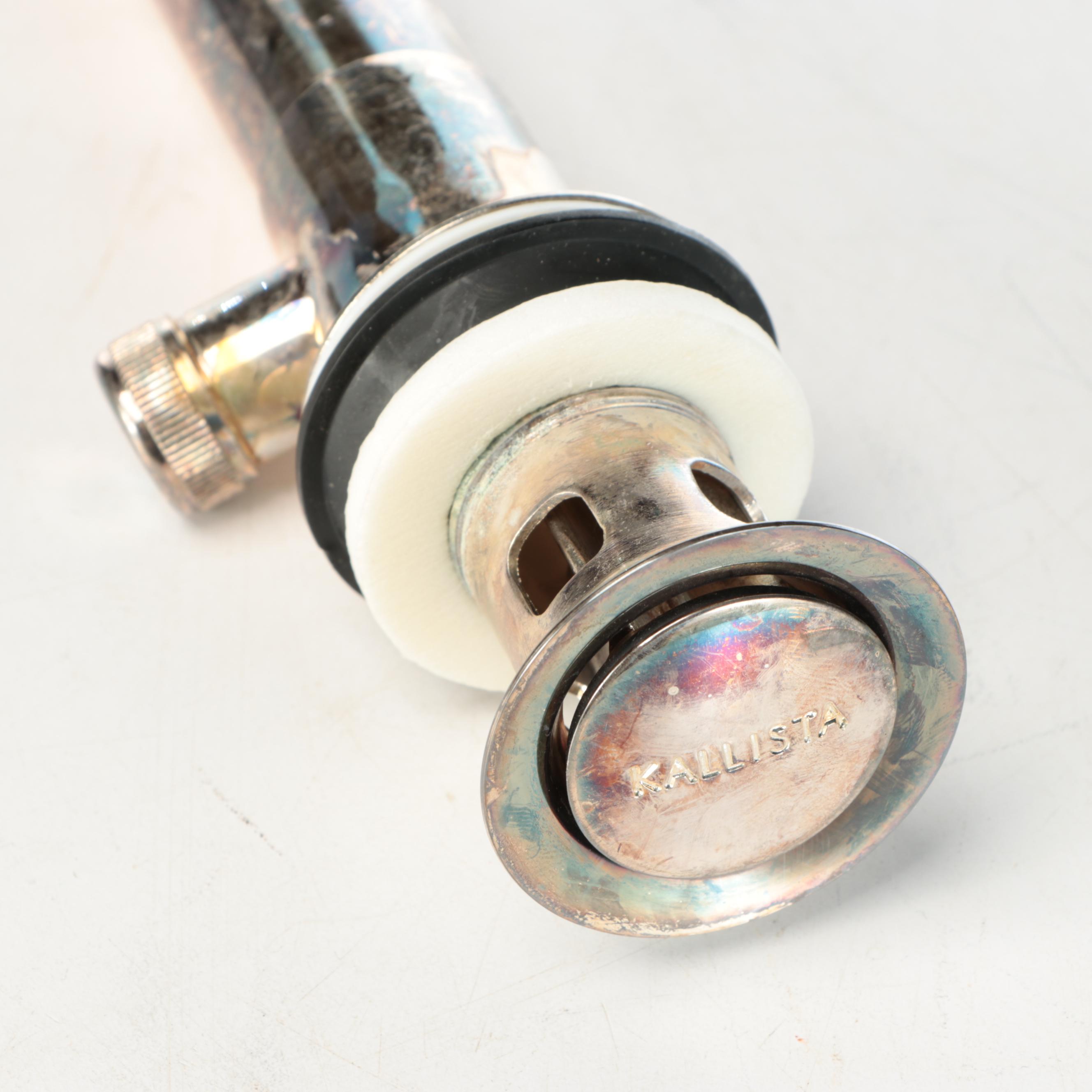 Baccarat Bambous Crystal and Nickel Bathroom Basin Set