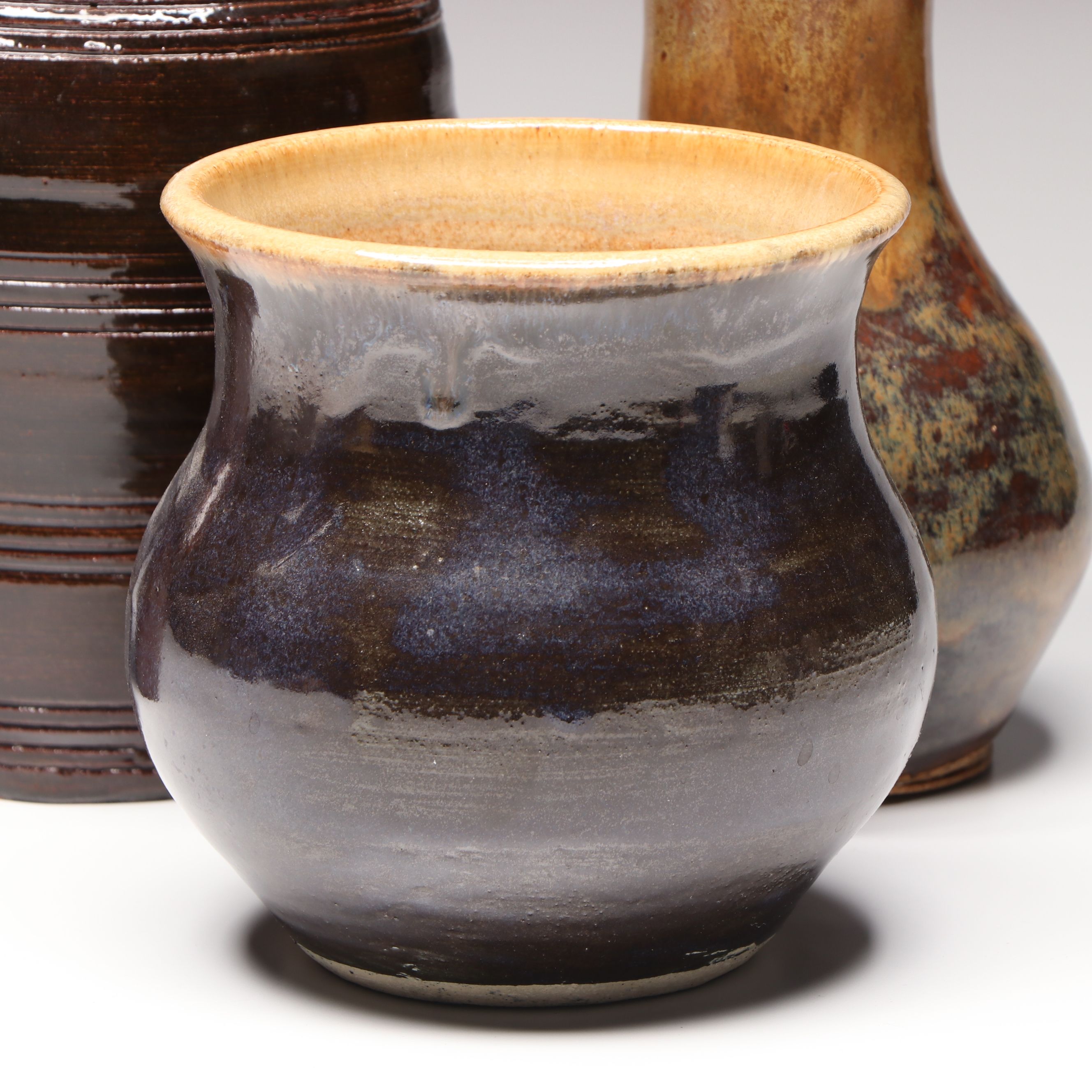 William Lutz and Other Art Pottery Vases and Bowls