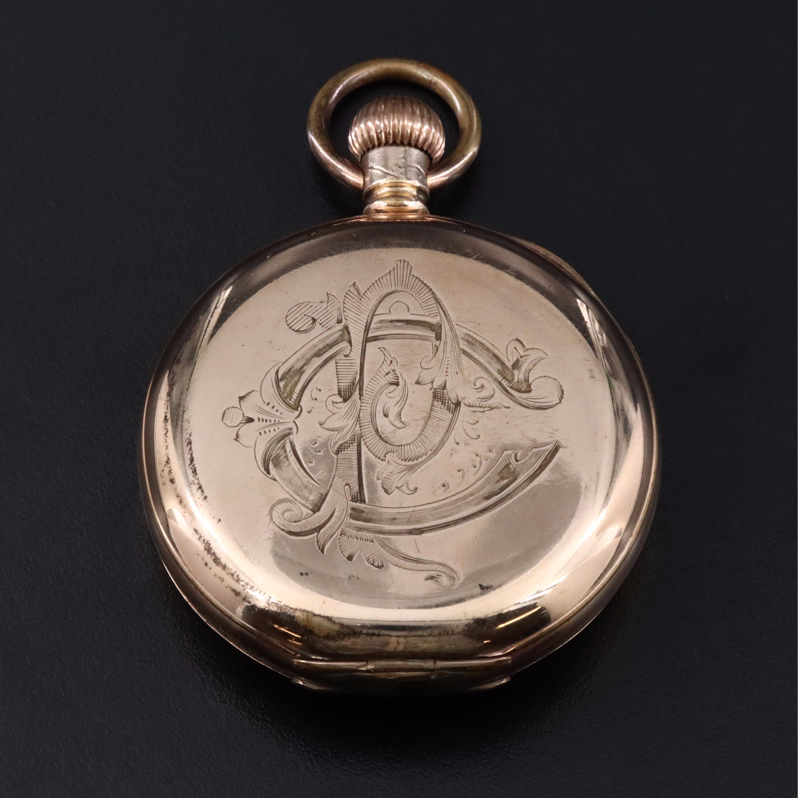 1906 Waltham Demi Hunter Gold-Filled Pocket Watch