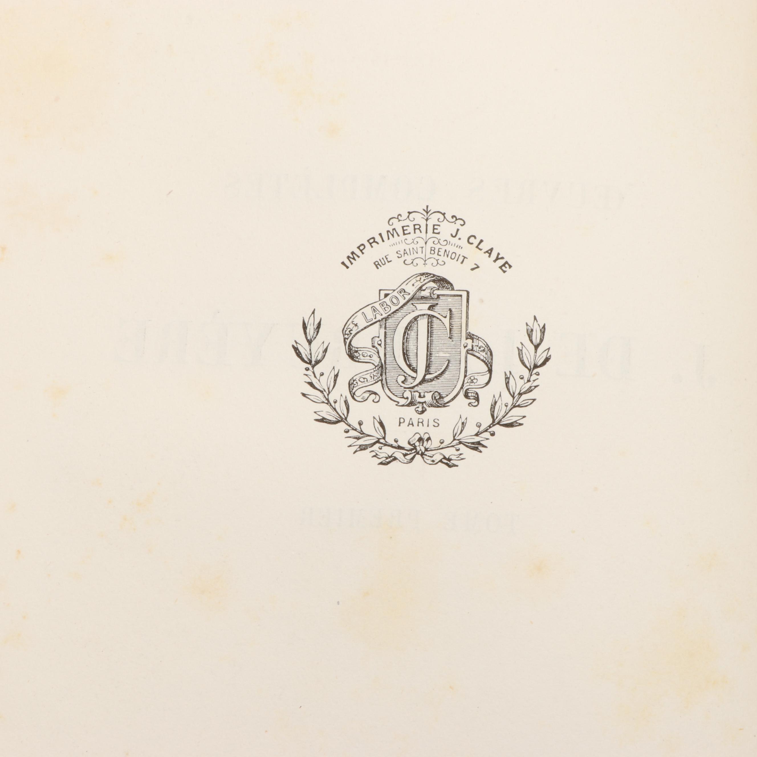 "Mémoires du Chancelier Prince de Bülow" Volumes 1-4 with More French Books