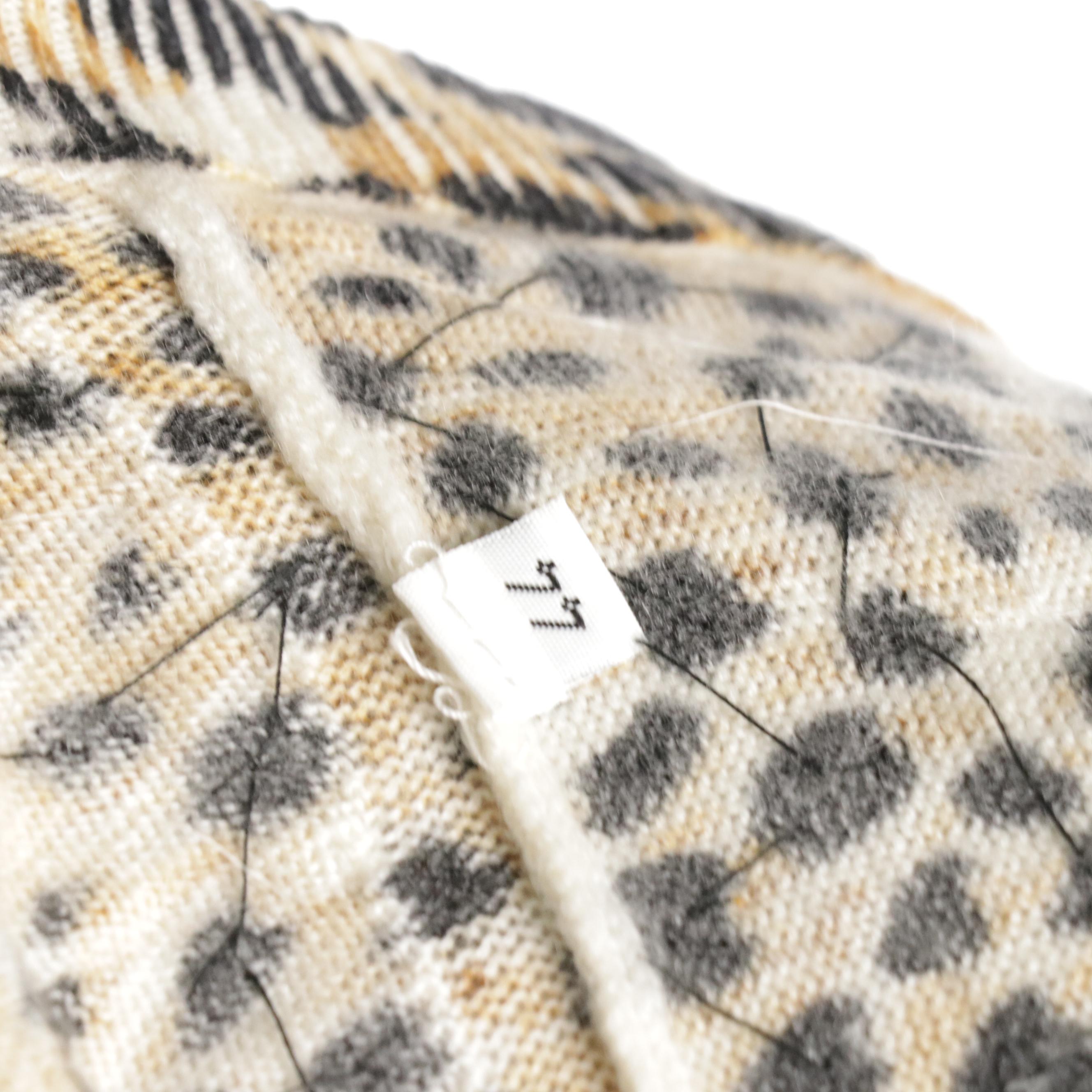 Dolce & Gabbana Sequined Leopard Print Cashmere Knit Three-Piece Set with Tags