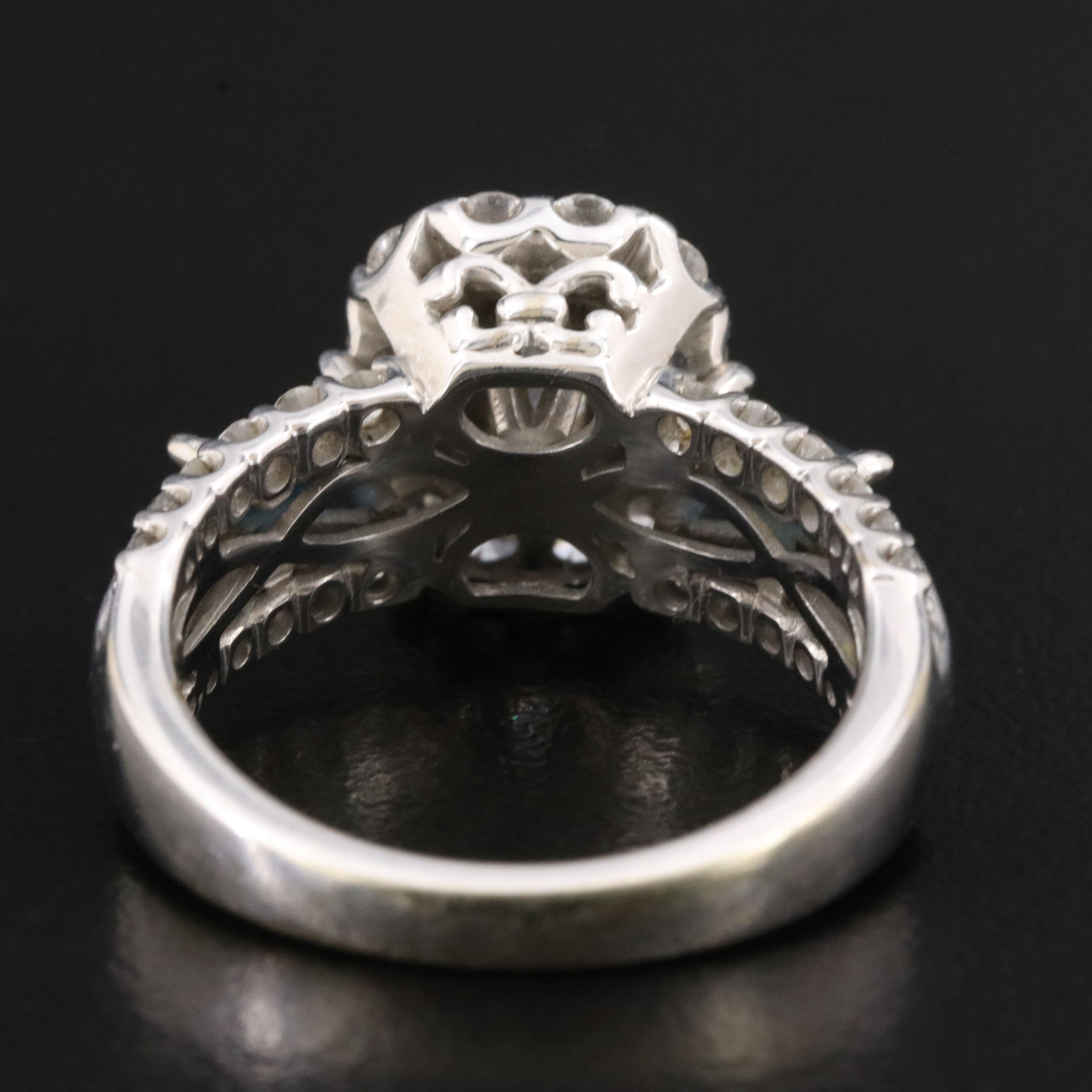 14K 1.45 CTW Diamond and Sapphire Ring with IGI Valuation Report