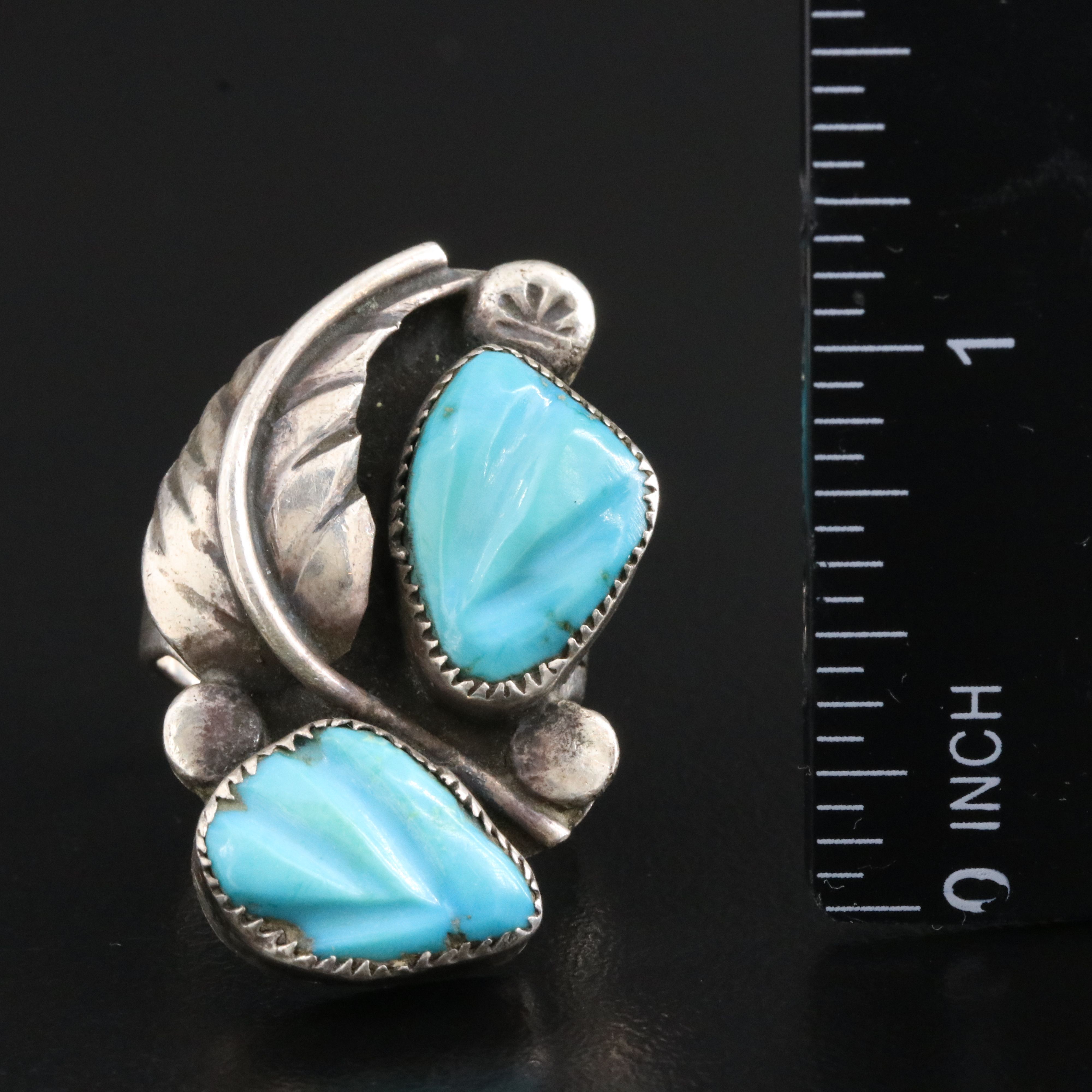 Southwestern Sterling Turquoise Ring